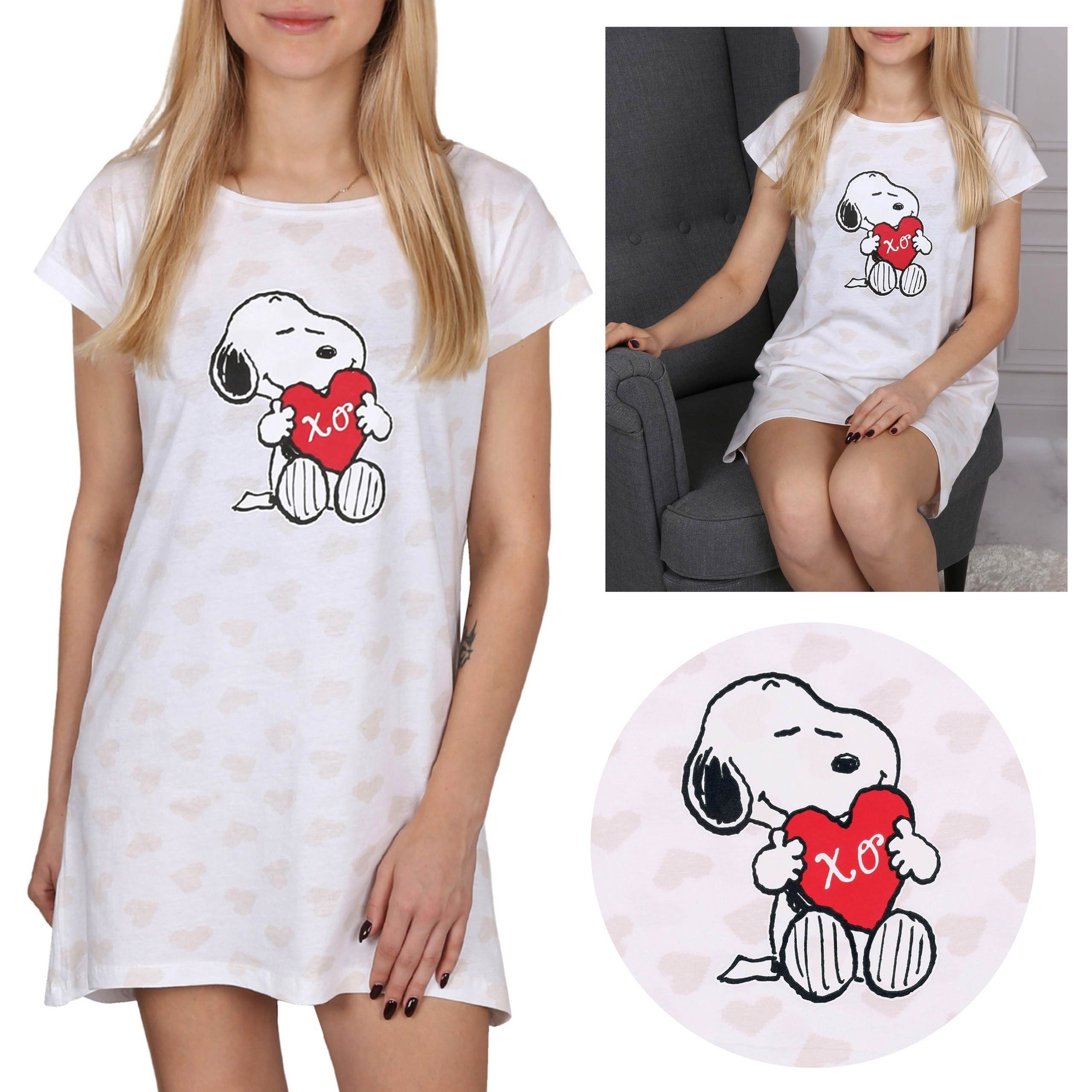 Sarcia.eu Nachthemd SNOOPY Weißes Damennachthemd mit günstig online kaufen