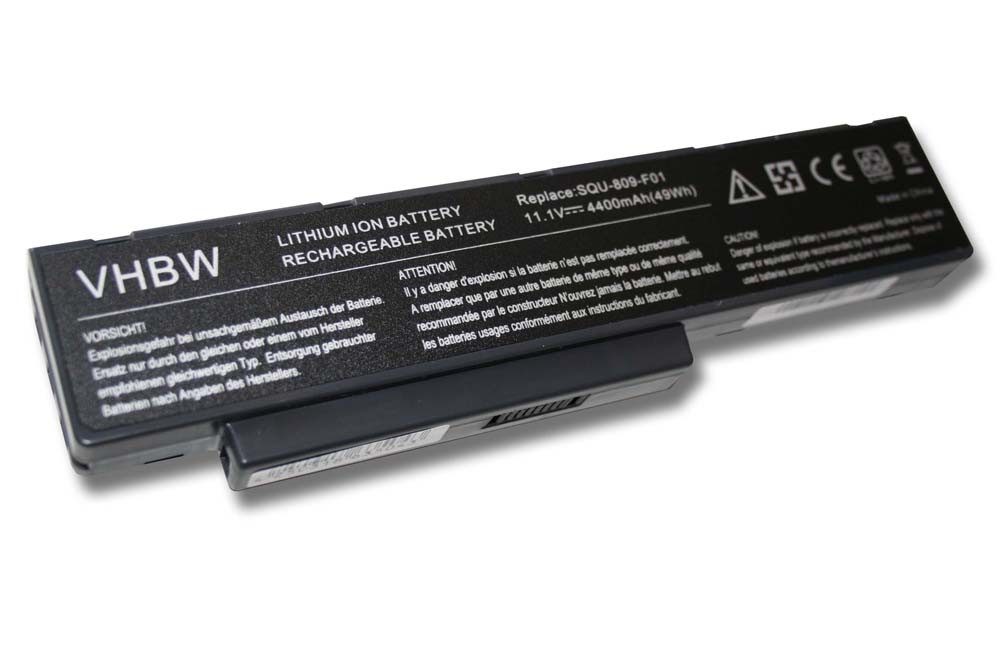 vhbw Akku passend für Fujitsu-Siemens Amilo Li3710, Pi3660, Pi3560, Li3910 Laptop-Akku Akku Li-Ion 4400 mAh (11,1 V, 1 St), Leistungsfähiger Austausch-Akku für Notebook, Wiederaufladbar, Jede