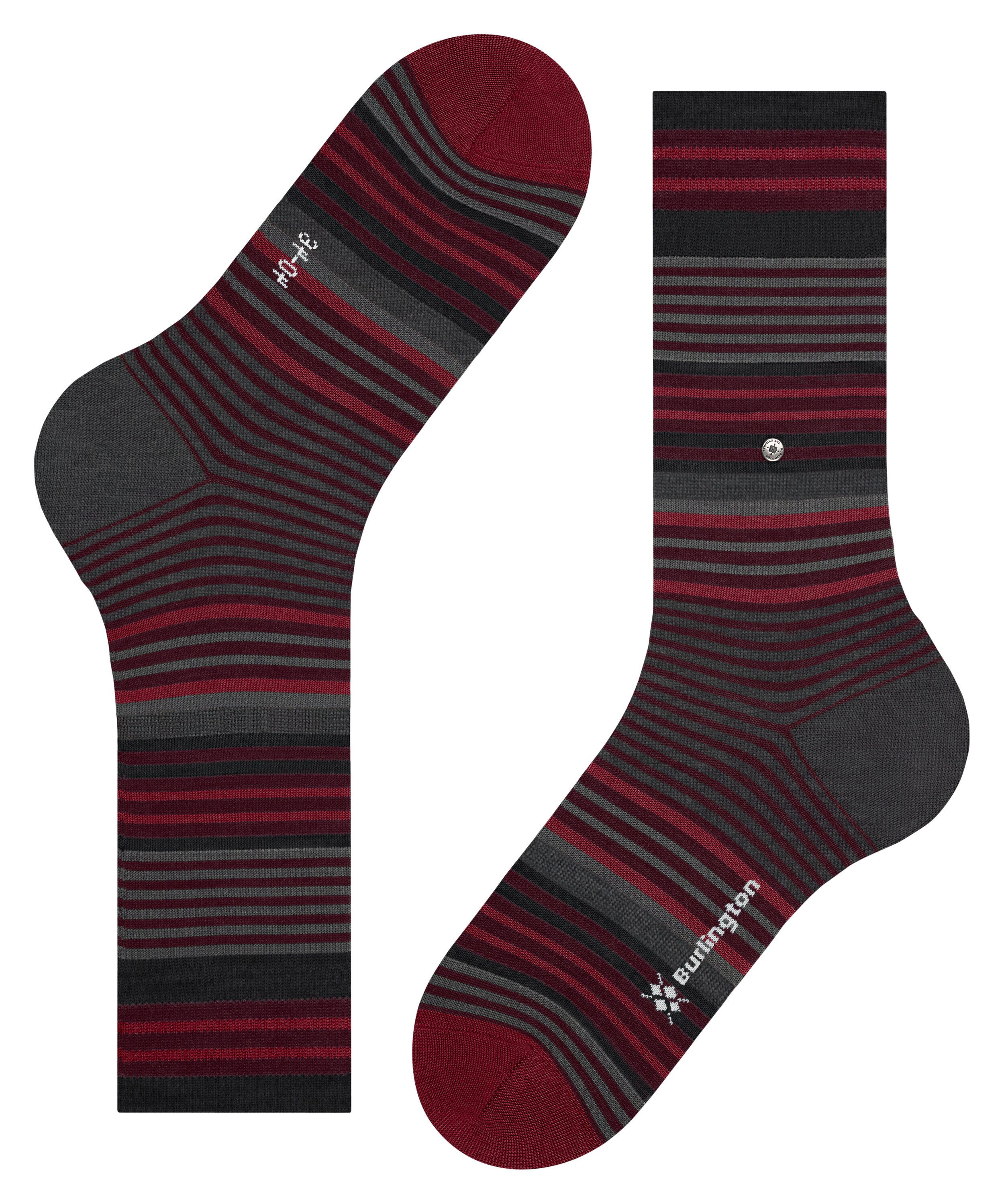 Burlington Socken Burlington Stripe Herren (1-Paar) mit hohem Schurwoll-Anteil – Bild 5 von 5