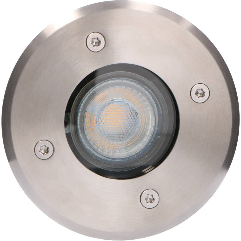 LED's light t 1x belastbar 1000527 IP67 bis LED 1.5 Edelstahl Einbaustrahler rund Bodeneinbauleuchte, LED, GU10