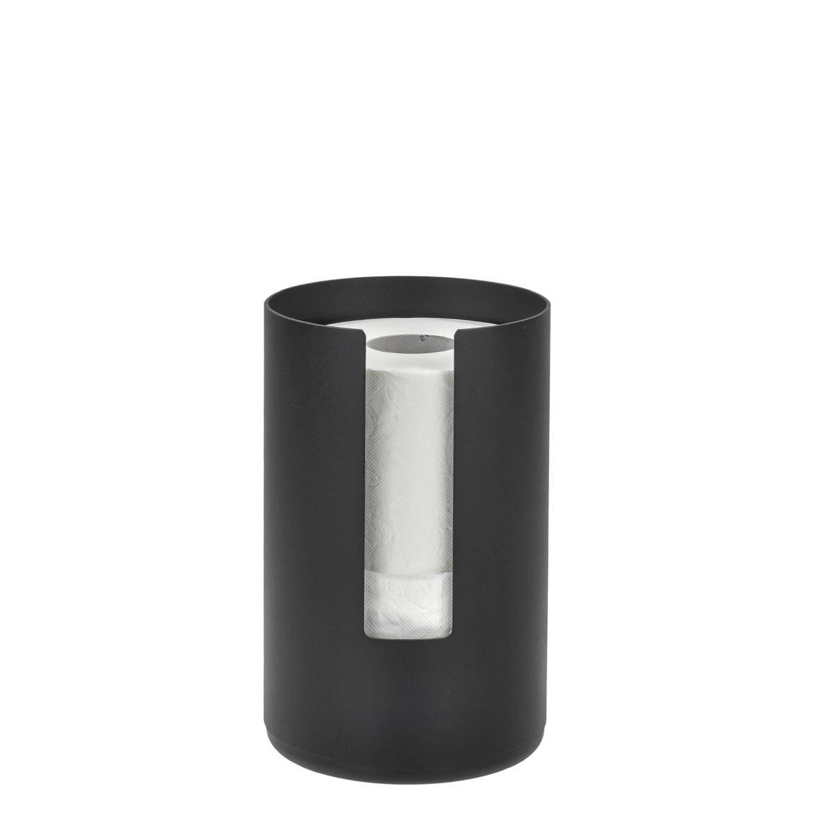Toiletten-Ersatzrollenhalter "Rim" Toilettenpapier-Aufbewahrung 13x21,8 cm schwarz