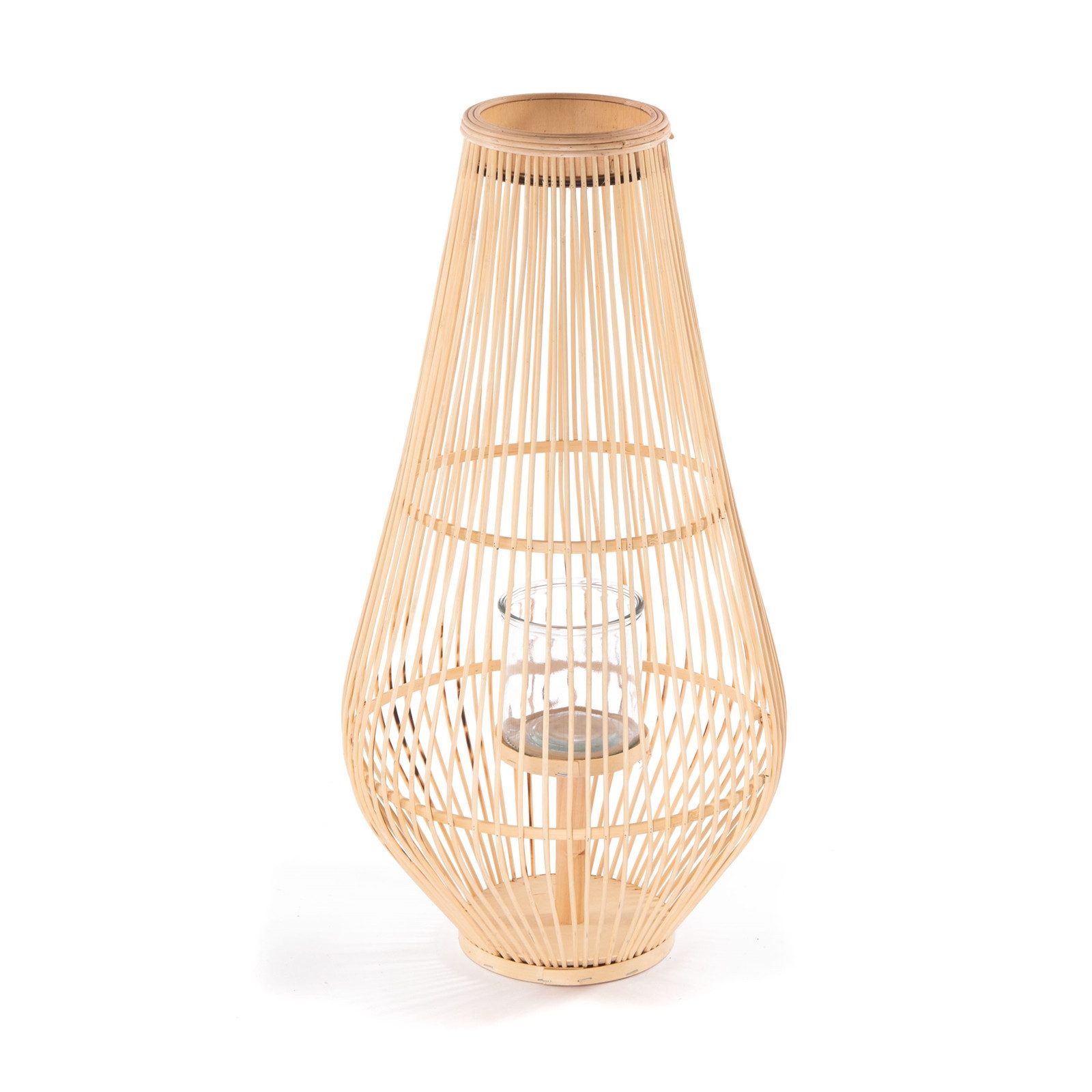 CREEDWOOD Windlicht BodenLaterne "FINN", Natur,70cm, Boho Windlicht, Kerzen günstig online kaufen