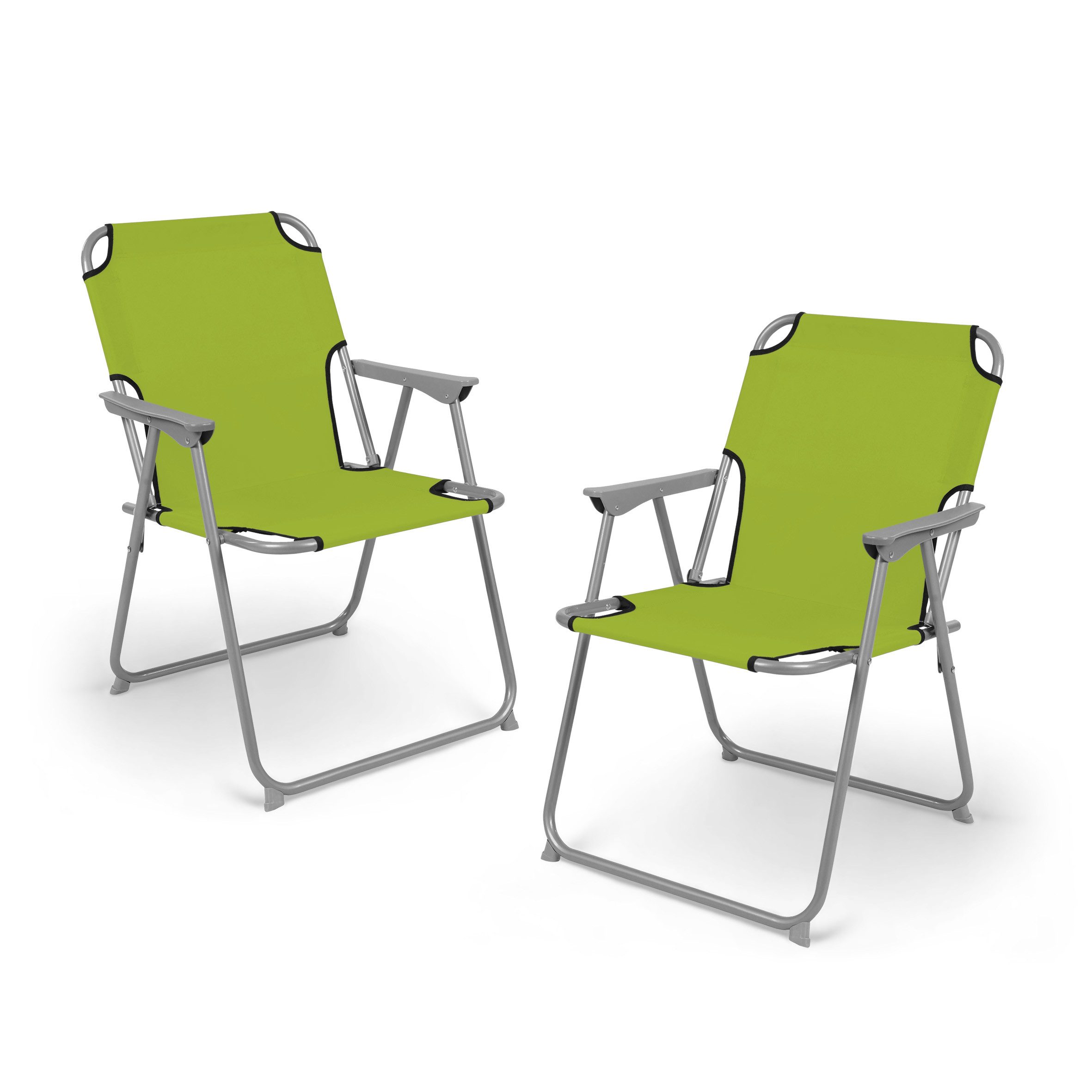Spetebo Campingstuhl Camping Klappstuhl belastbar bis 120 kg - 2er Set (Anz günstig online kaufen