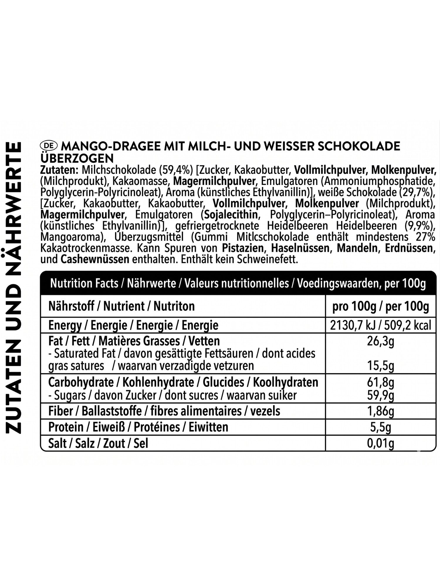 PATISLOVE Schokolade Patislove Mango Dragee – Gefriergetrocknet in Schweizer Schokolade, Ohne künstliche Farbstoffe, 100% echte Frucht. – Bild 5 von 5