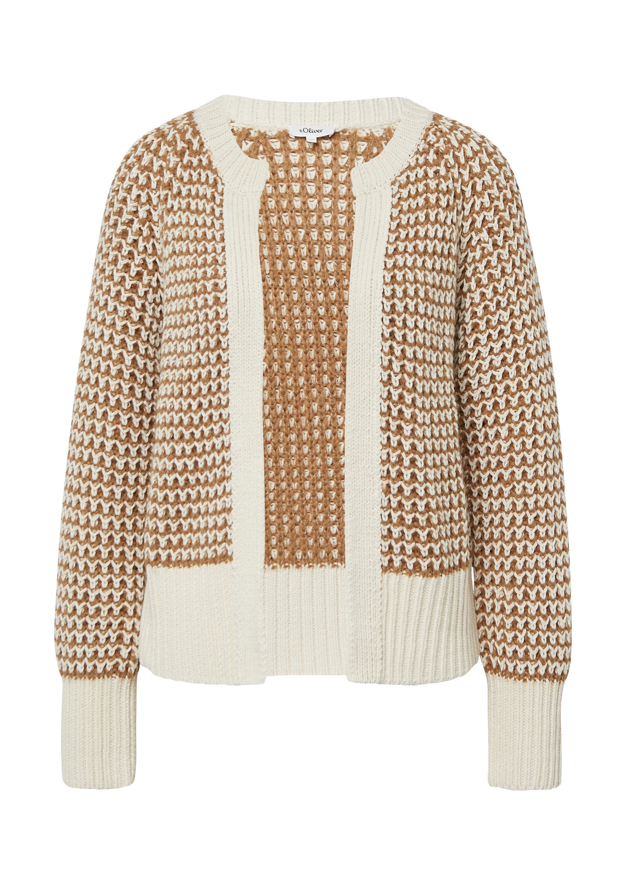 s.Oliver Cardigan Strickjacke Gemusterte Strickjacke mit günstig online kaufen