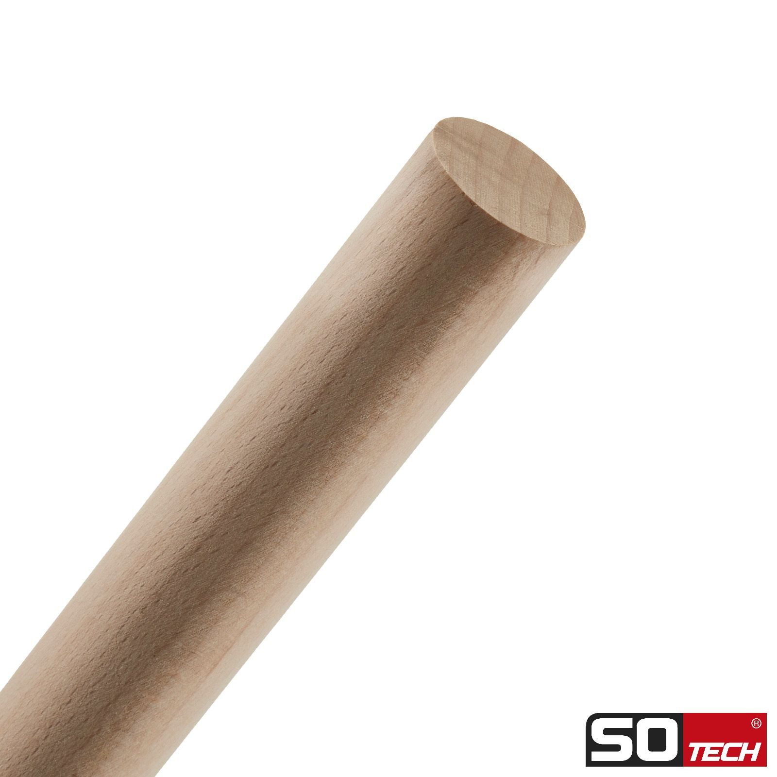 SO-TECH® Kleiderstange Garderobenstange Rundstab Holzstab zum Basteln Ø 30 mm Buche (1 St), Länge: 50 cm