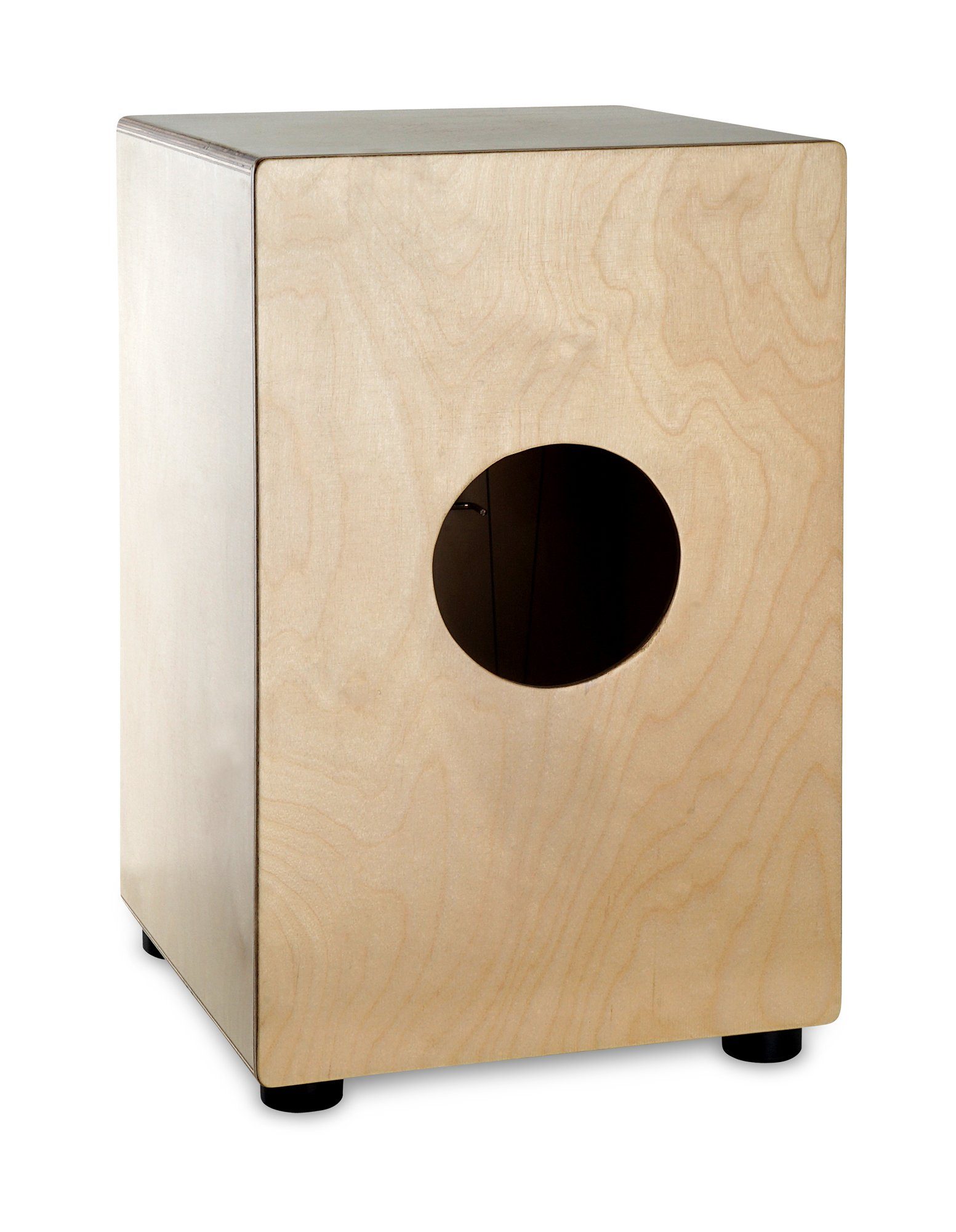 XDrum Cajon Peruana Black Wood, inkl. Rucksack-Tasche, 3 mm Schlagplatte - 9 mm Birkenkorpus - 48 cm hoch