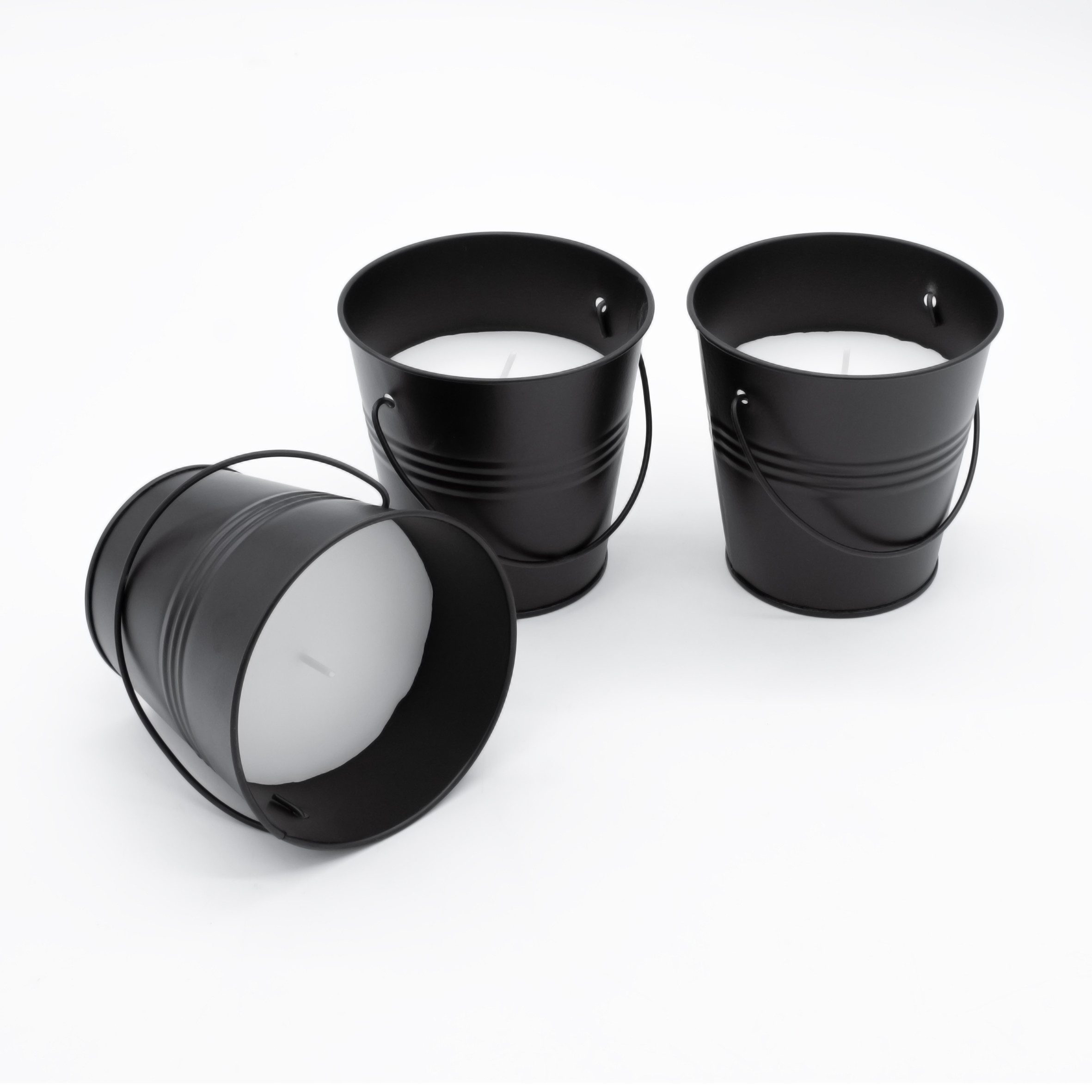 Spetebo Duftkerze Citronella Duft Kerze (Set, 3-tlg., Größe wählbar), Duftkerze mit frischem Zitronen Aroma