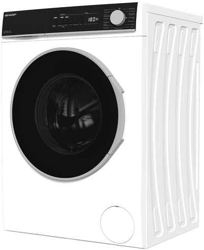Sharp Waschmaschine ES-BRO814WA-DE, 8,00 kg, 1400 U/min, Einfaches Bügeln