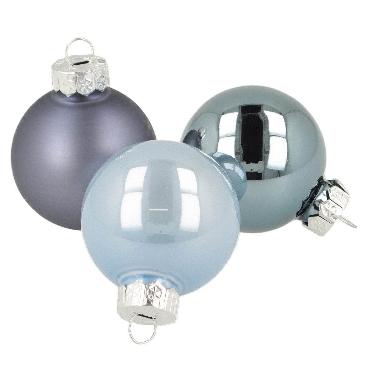 Florists Products Weihnachtsbaumkugel Elegante Glas-Weihnachtskugeln für stilvolle Deko, 24 Stück