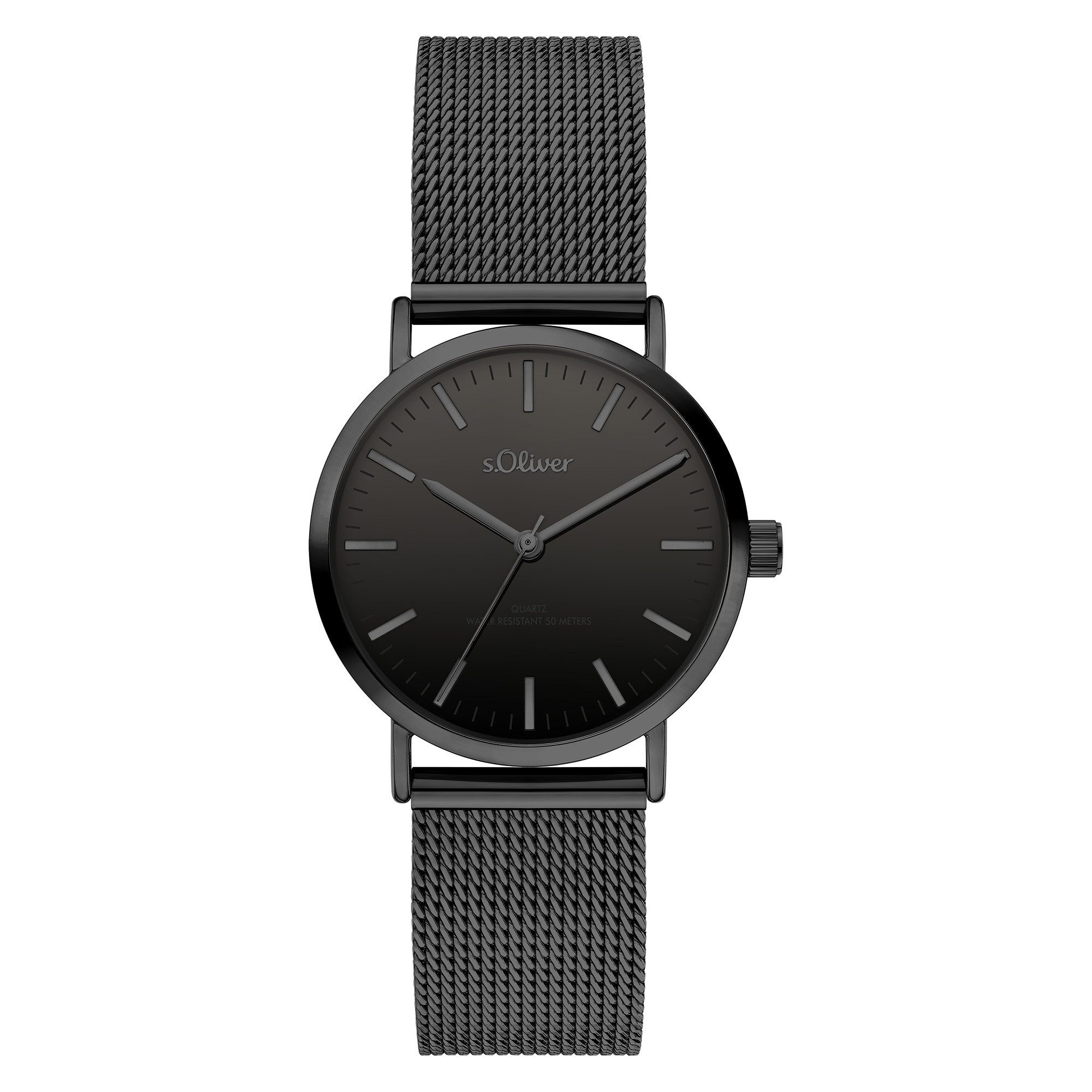 s.Oliver Quarzuhr Essential Time Edelstahl