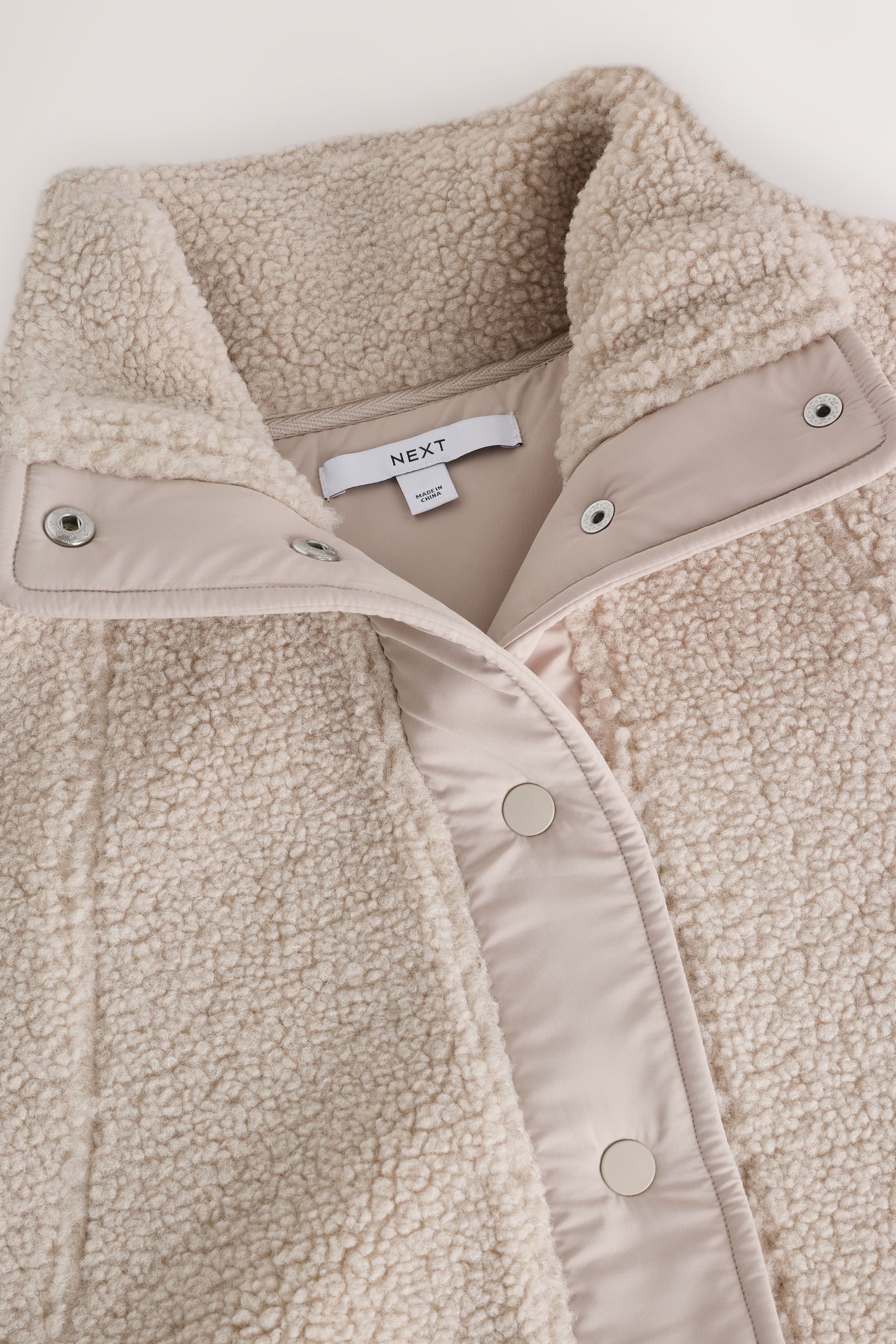 Next Fleeceweste Oversized Fit Weste-Cover-up aus Borg (1-tlg)