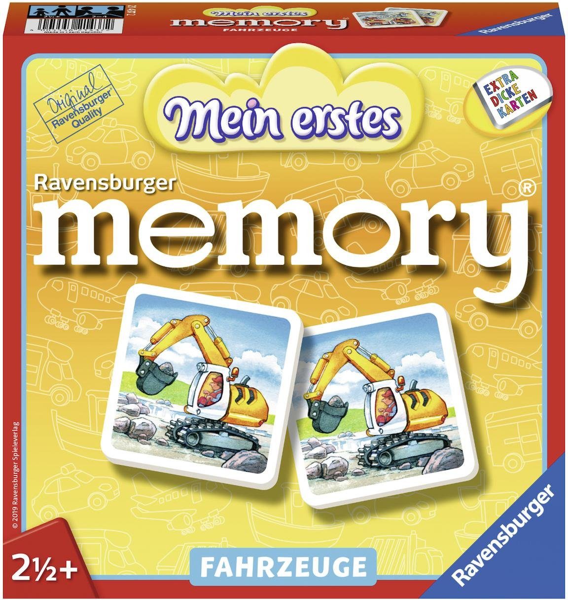 Image of RAVENSBURGER Mein erstes memory(R) Fahrzeuge Lustige Kinderspiele, Mehrfarbig