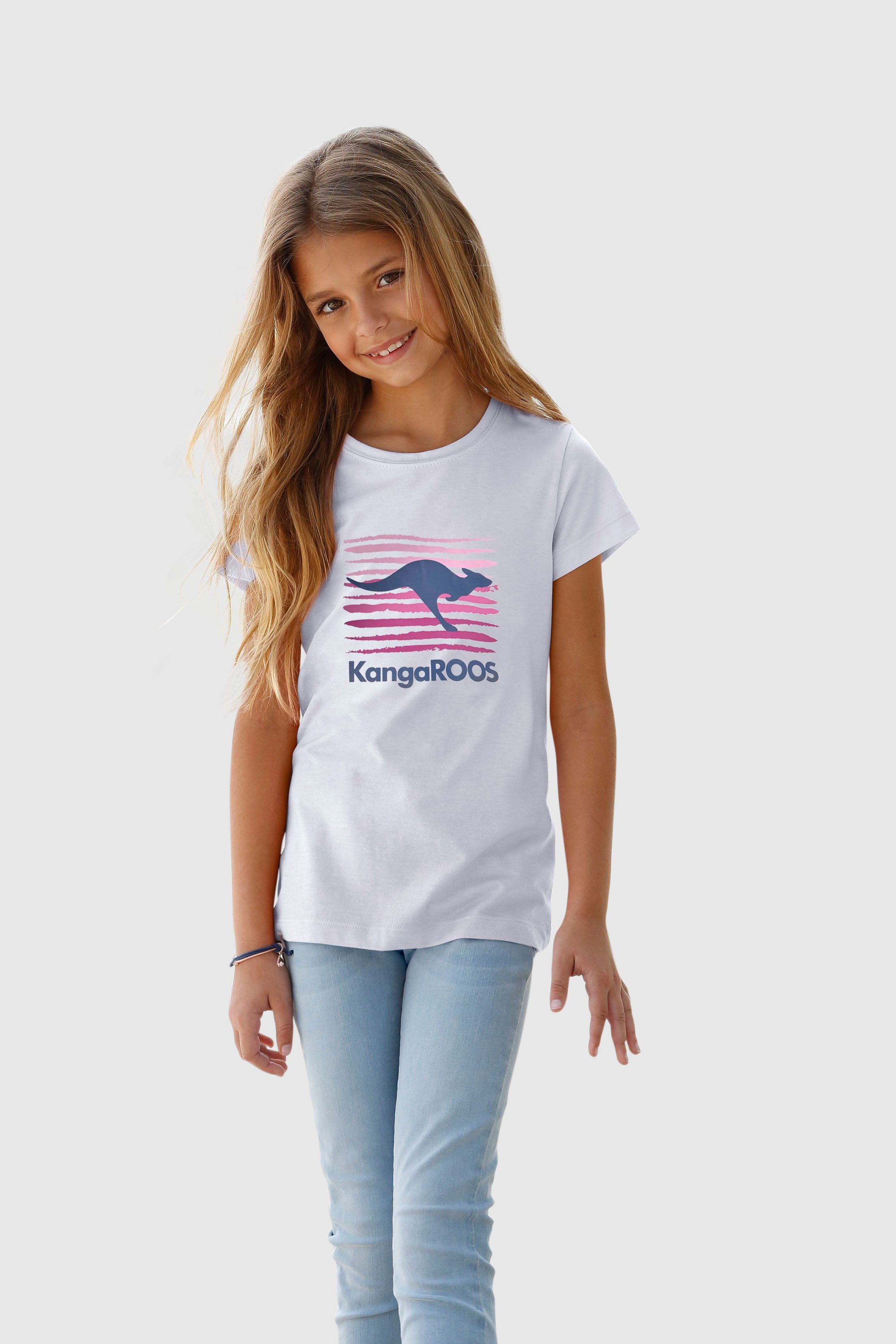 Logodruck KangaROOS T-Shirt großem mit