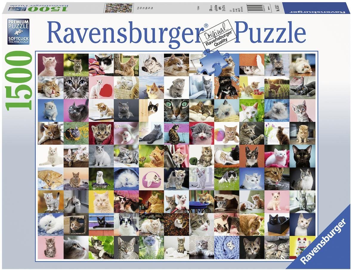Image of Ravensburger Puzzle »99 Katzen«, 1500 Puzzleteile, Made in Germany, FSC® - schützt Wald - weltweit