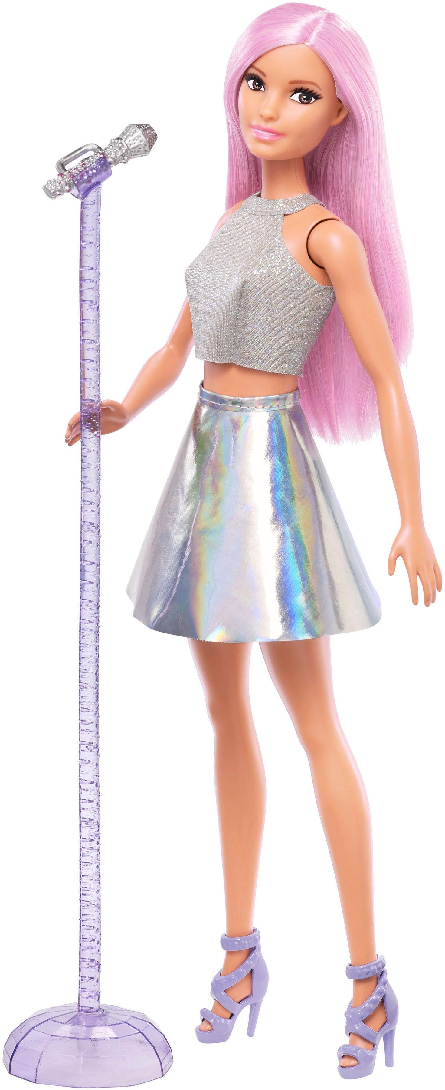 Image of Barbie Anziehpuppe »Sängerin Puppe, pinke Haare«