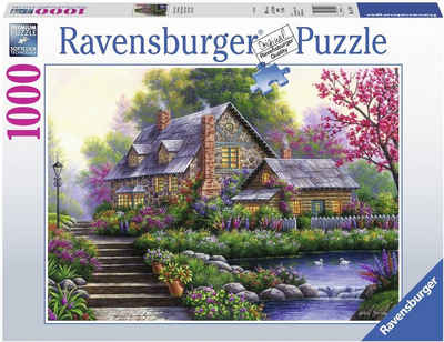 Ravensburger Puzzle »Romantisches Cottage«, 1000 Puzzleteile, Made in Germany, FSC® - schützt Wald - weltweit