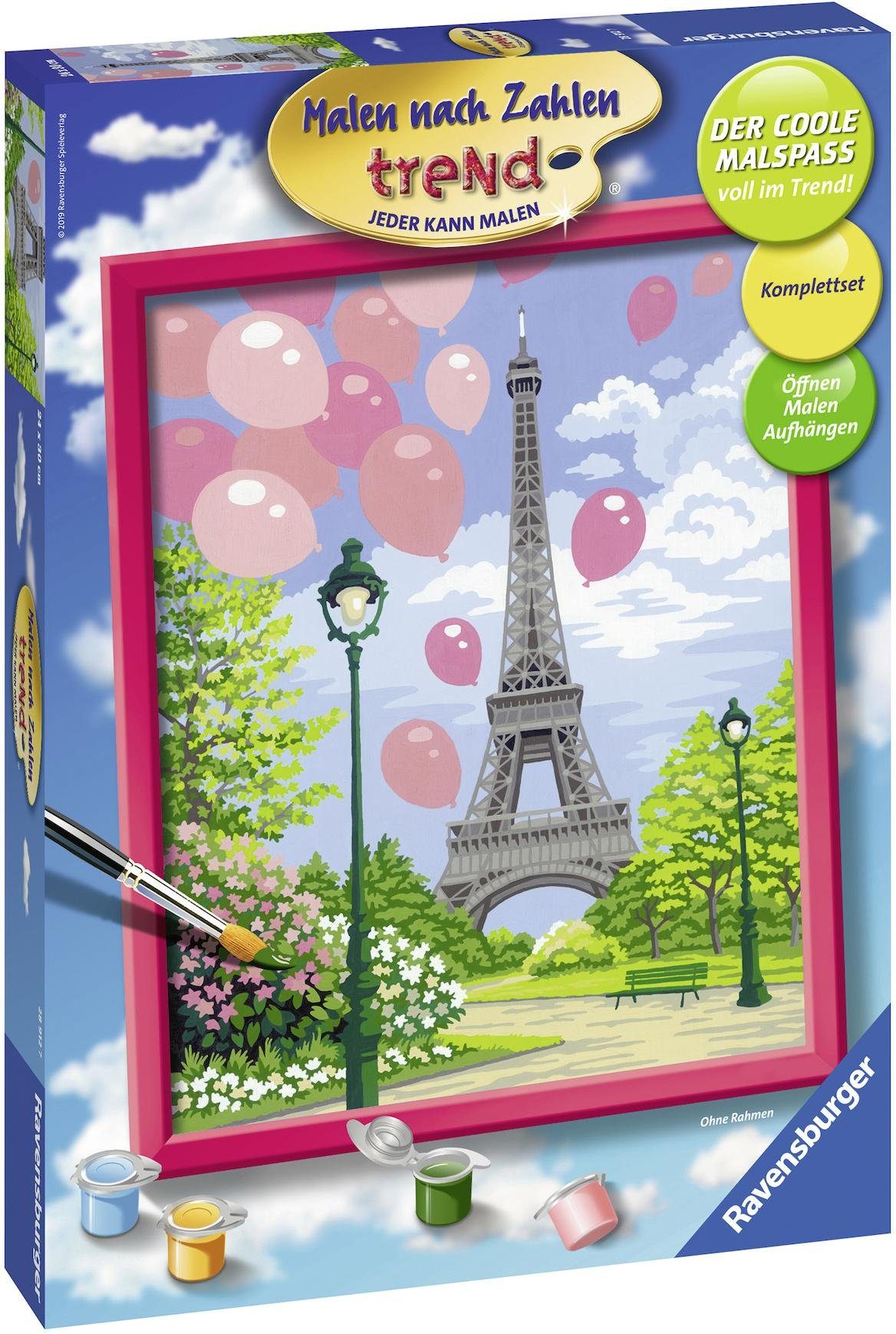 Image of Malen nach Zahlen trend - Frühling in Paris