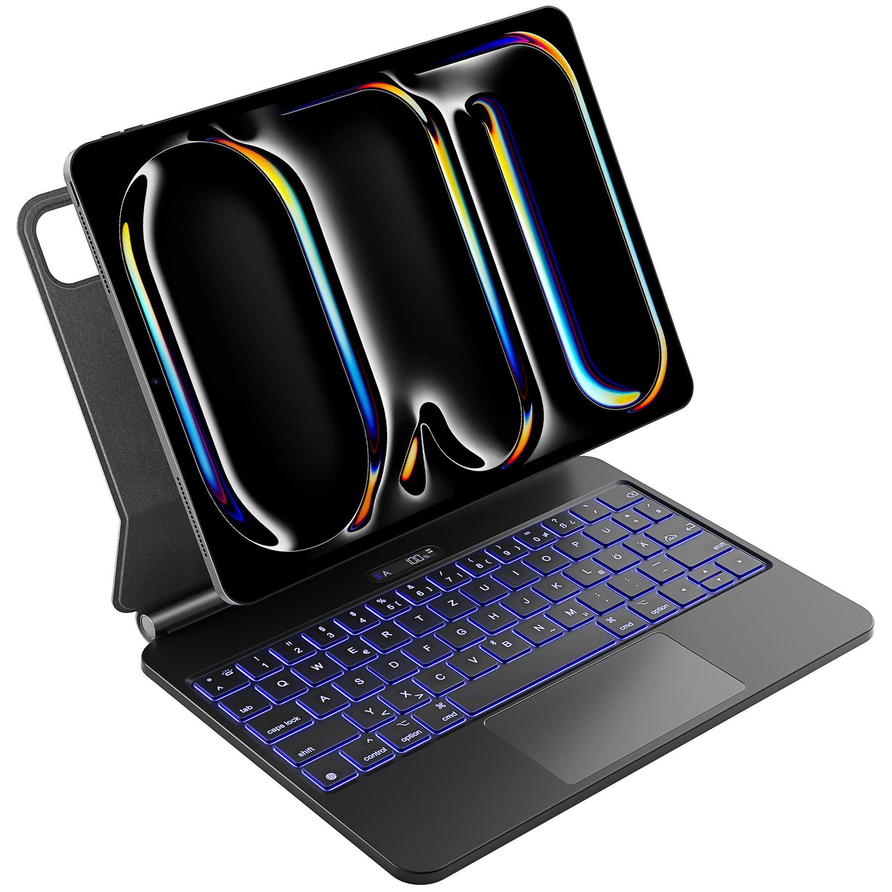 Inateck für iPad Pro 11 M5 M4 Magic Keyboard Hülle mit Tastatur iPad-Tastatur (30 Min Schnelles Laden, LED Smart Power-Anzeige)