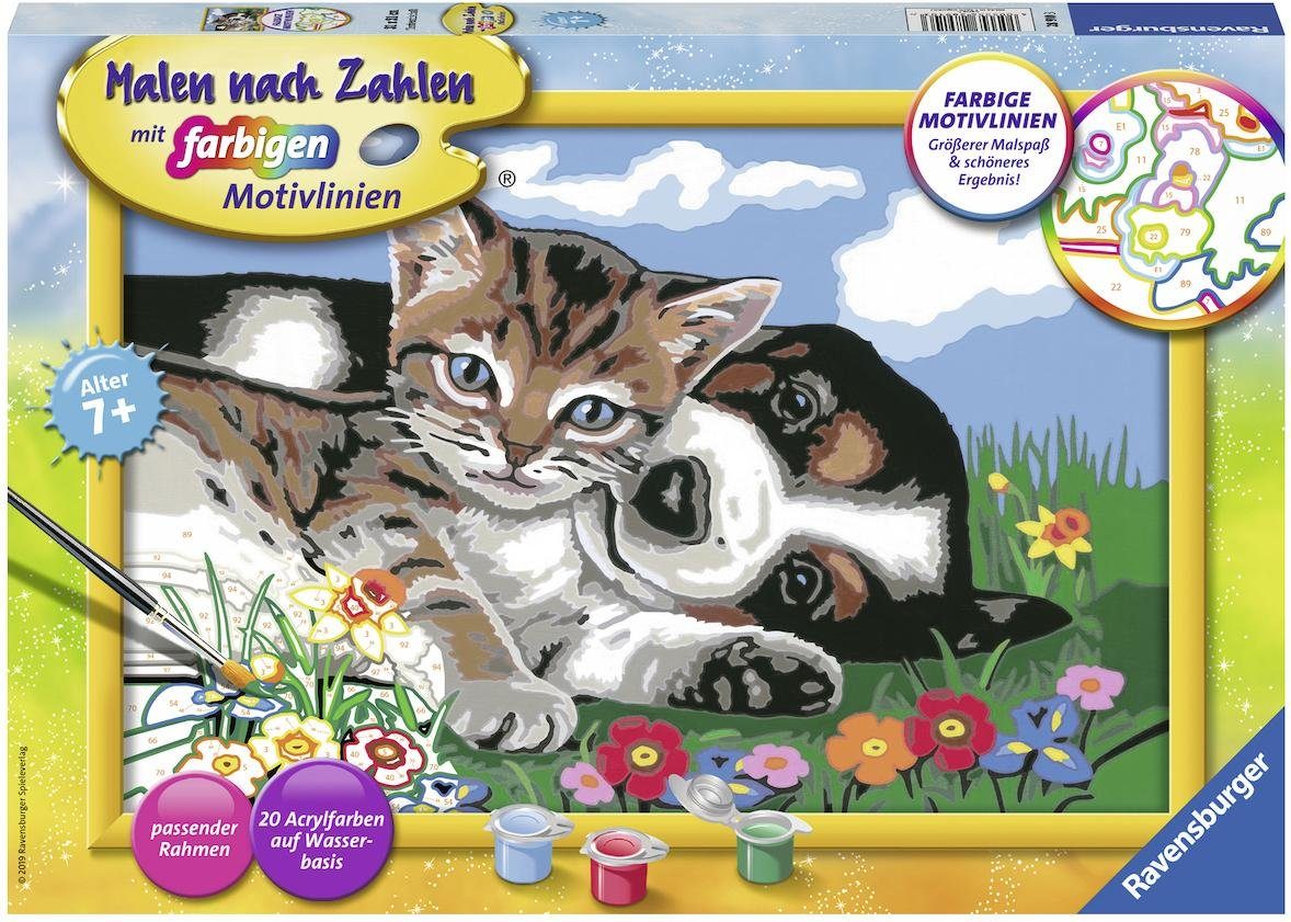 Image of Ravensburger Malen nach Zahlen »Tierfreundschaft«, Made in Europe, FSC® - schützt Wald - weltweit