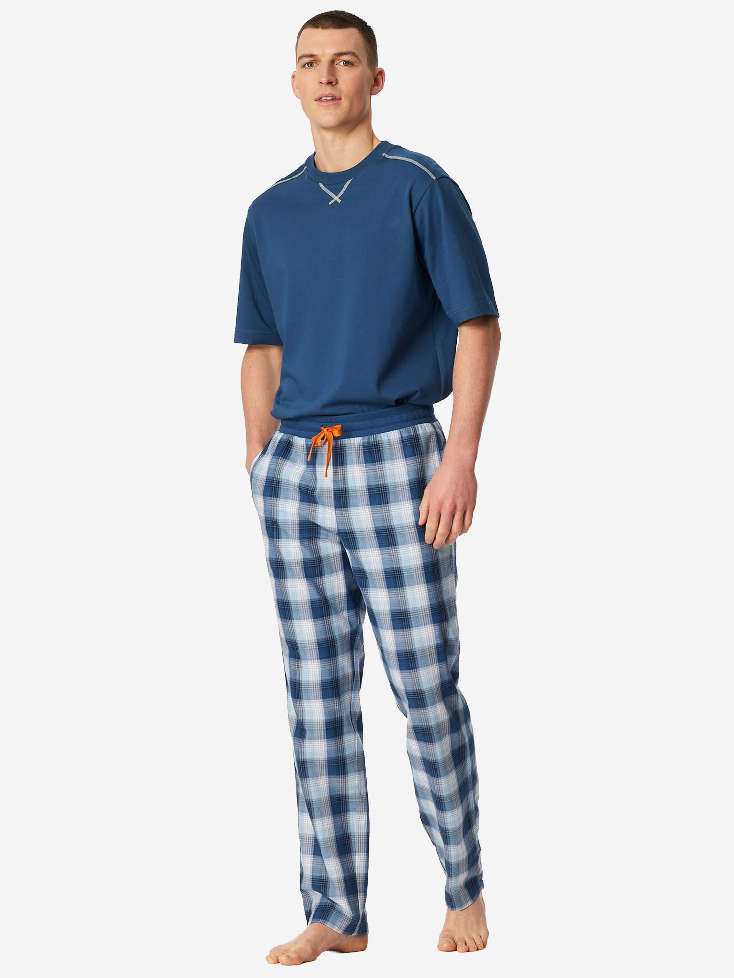 Schiesser Pyjamahose Mix Relax Schlafhose, Nacht Hose, Loungehose günstig online kaufen