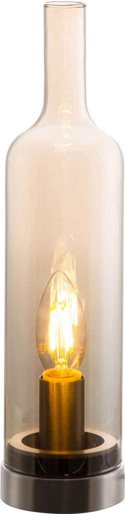 Nino Leuchten LED Tischleuchte »BOTTLE«, LED wechselbar, Warmweiß