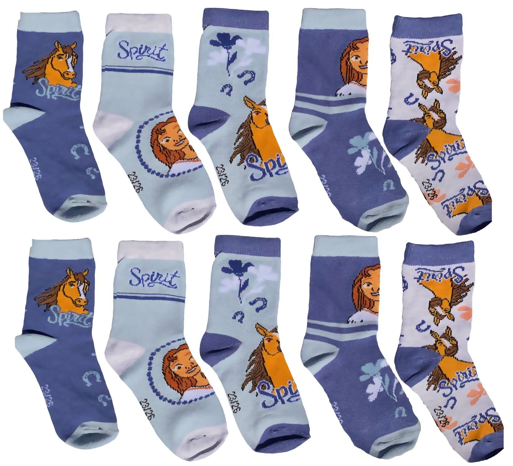 DREAMWORKS Spirit RIDING FREE Feinsocken SPIRIT dream works Mädchensocken Pferde Pony Kinder Носки Strümpfe Gr. 23 24 25 26 27 28 29 31 31 32 33 34