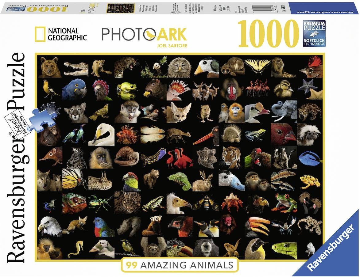Image of RAVENSBURGER 99 atemberaubende Tiere Puzzle, Mehrfarbig