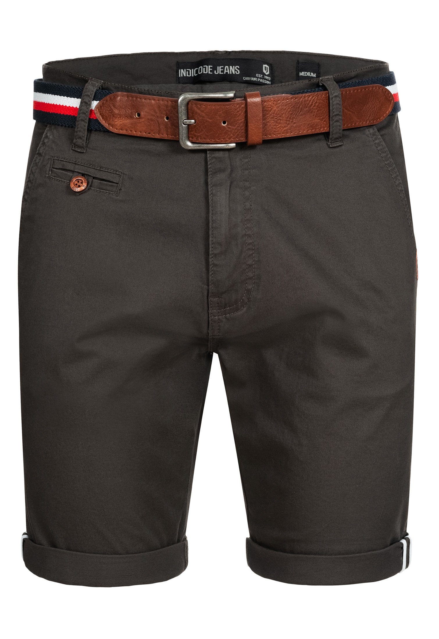 Indicode Chinoshorts INStormset aus elastischer Baumwoll-Qualität günstig online kaufen