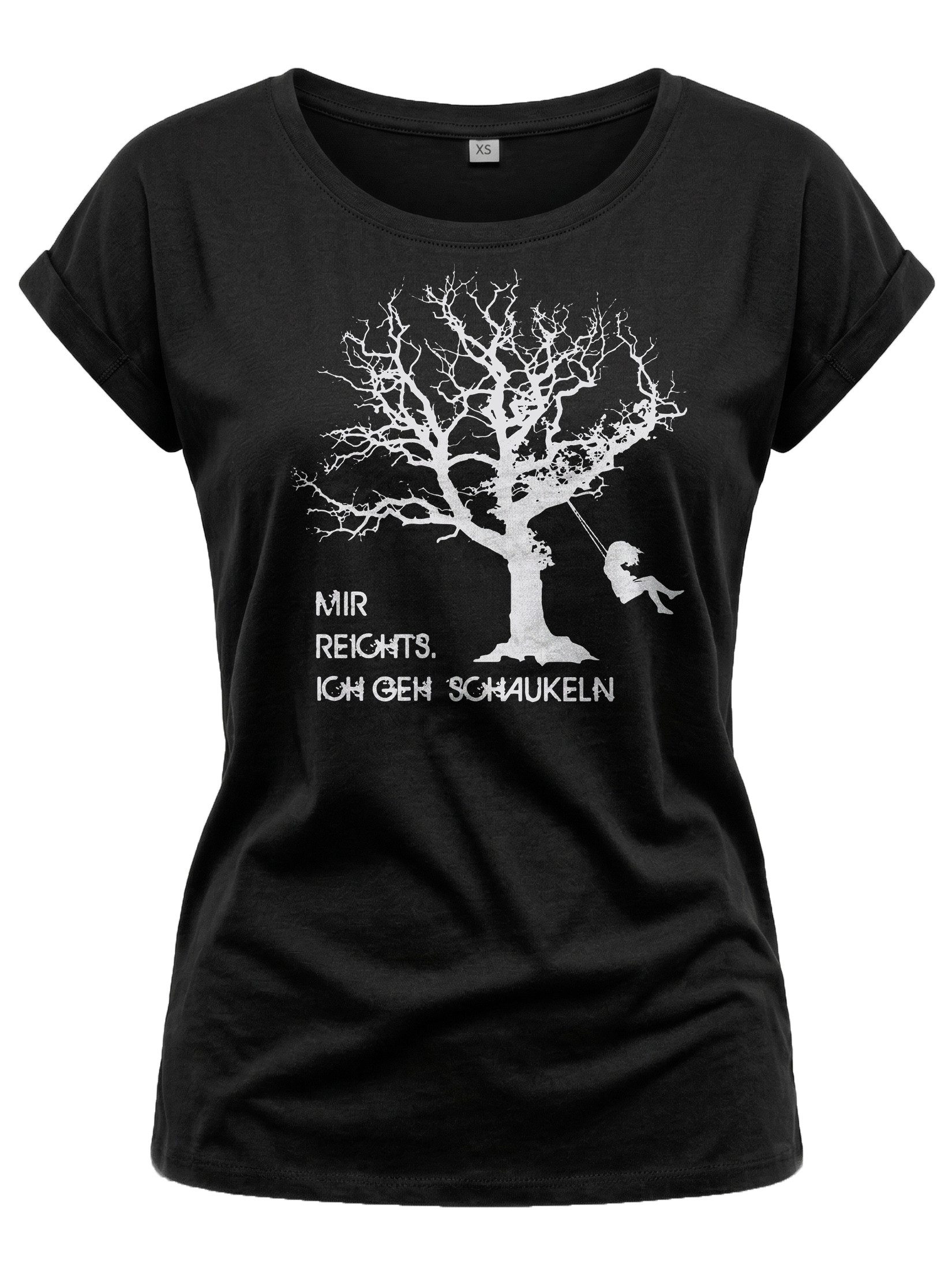 MAKAYA Print-Shirt Damen Freche T-Shirt Sprüche Frauen - Coole Oberteile Lustige Tops (Statement, Schwarz, Blau, Grau, Weiß, Rosa) Baumwolle