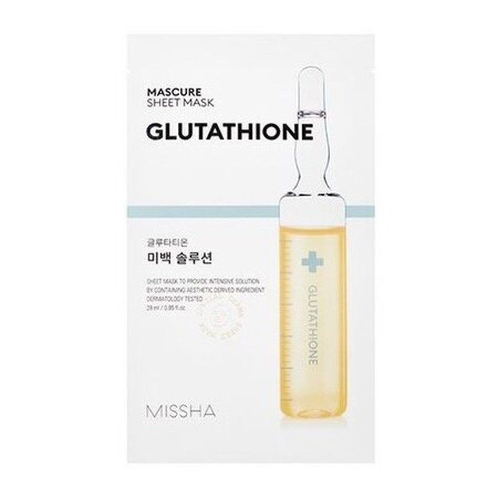 Missha Gesichtsmaske MISSHA Mascure Blatt Maske Glutathion