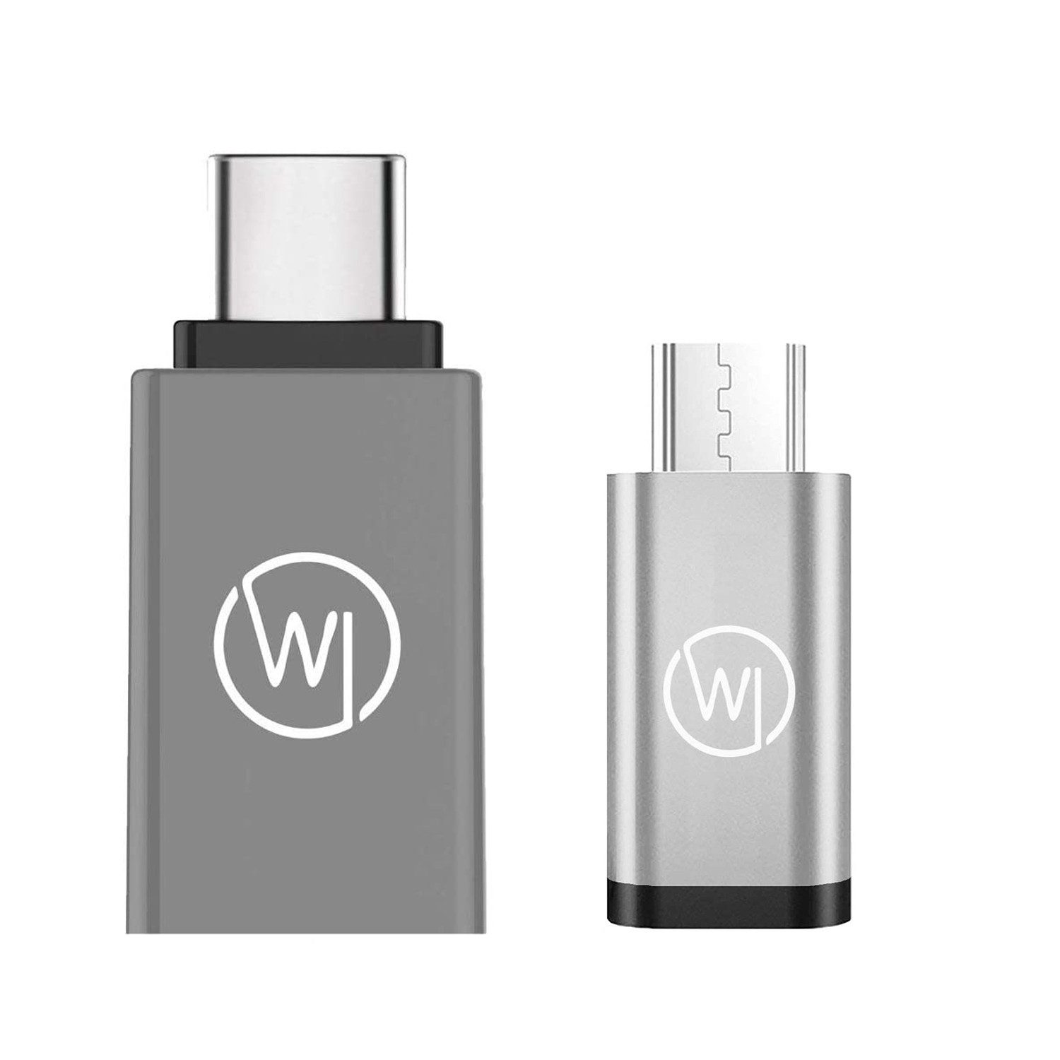 2er Set MicroUSB + USB C Superspeed OTG Handy Adapter USB-Adapter