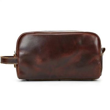 Welikera Handtasche Clutch Bag, 26x 11x 15cm Rindsleder Vintage Aufbewahrungstasche