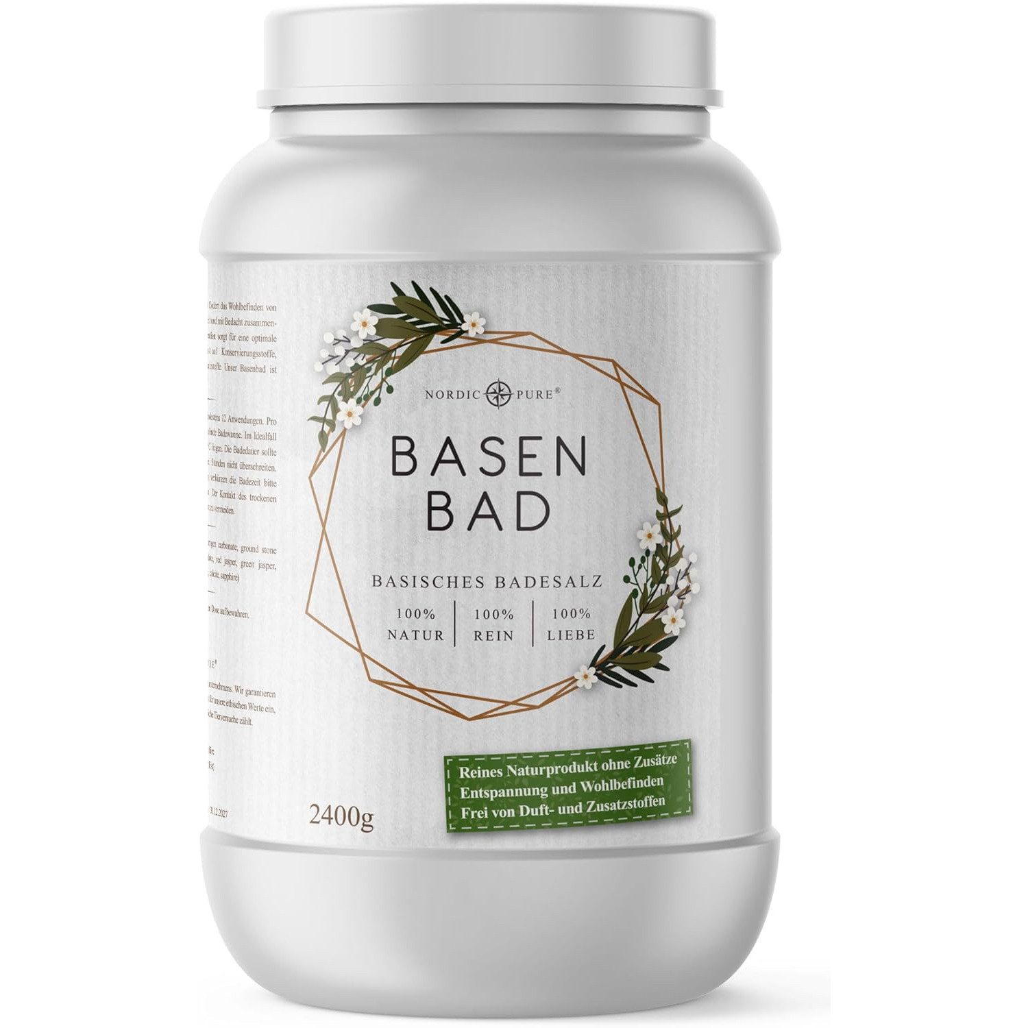 Basenbad basisches Badesalz 2400 g