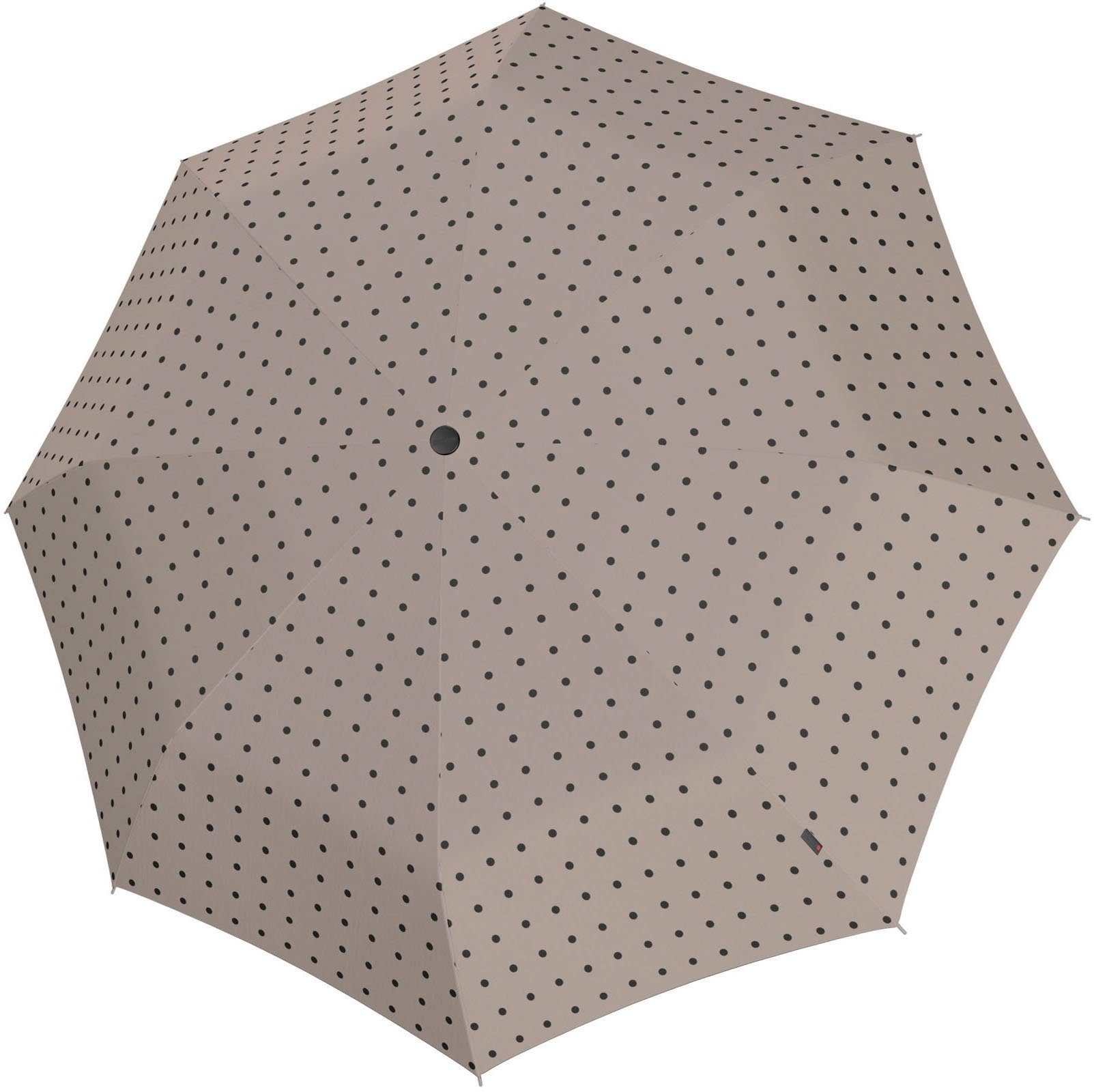 Taschenregenschirm kelly T.200 Medium Knirps® Duomatic, UV taupe taupe