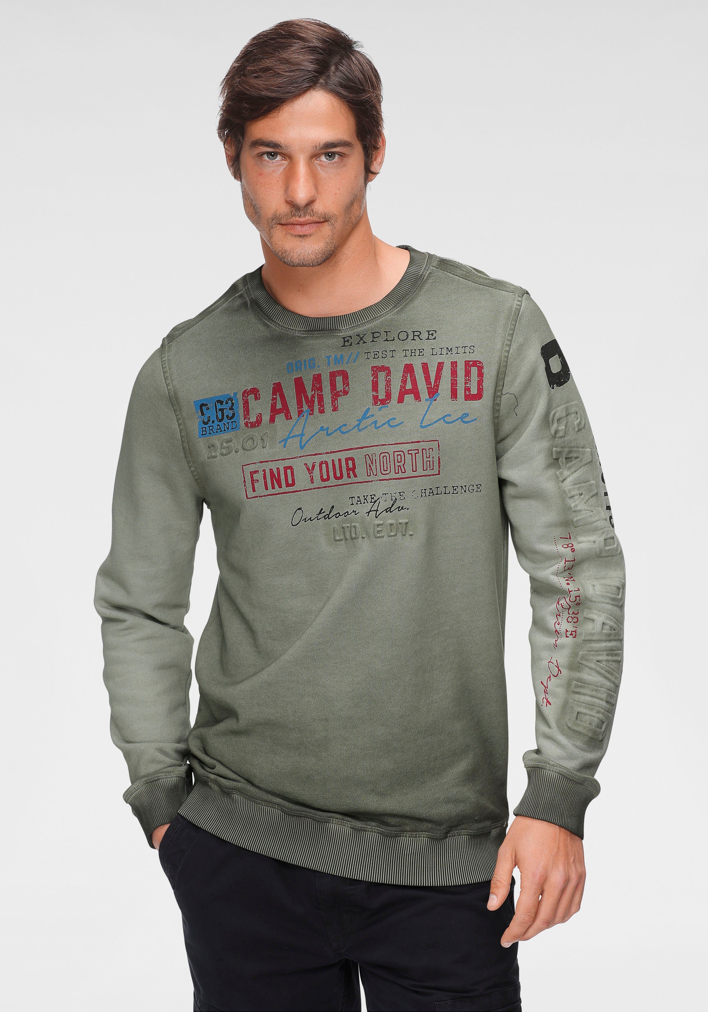 CAMP DAVID Sweatshirt mit Logoprint online kaufen | OTTO