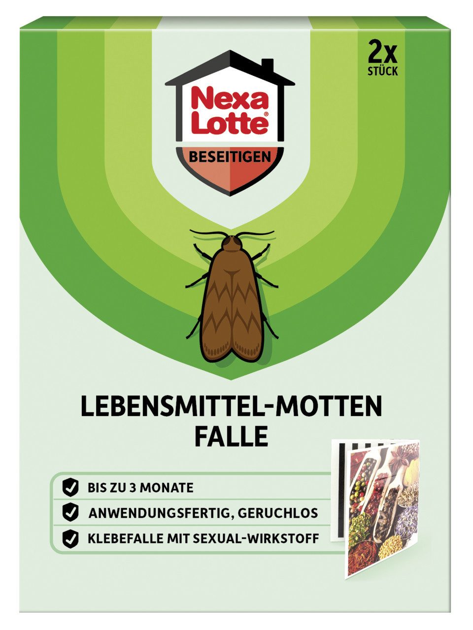 Nexa Lotte Insektenfalle Nexa Lotte Lebensmittelmotten-Falle 2 Stück