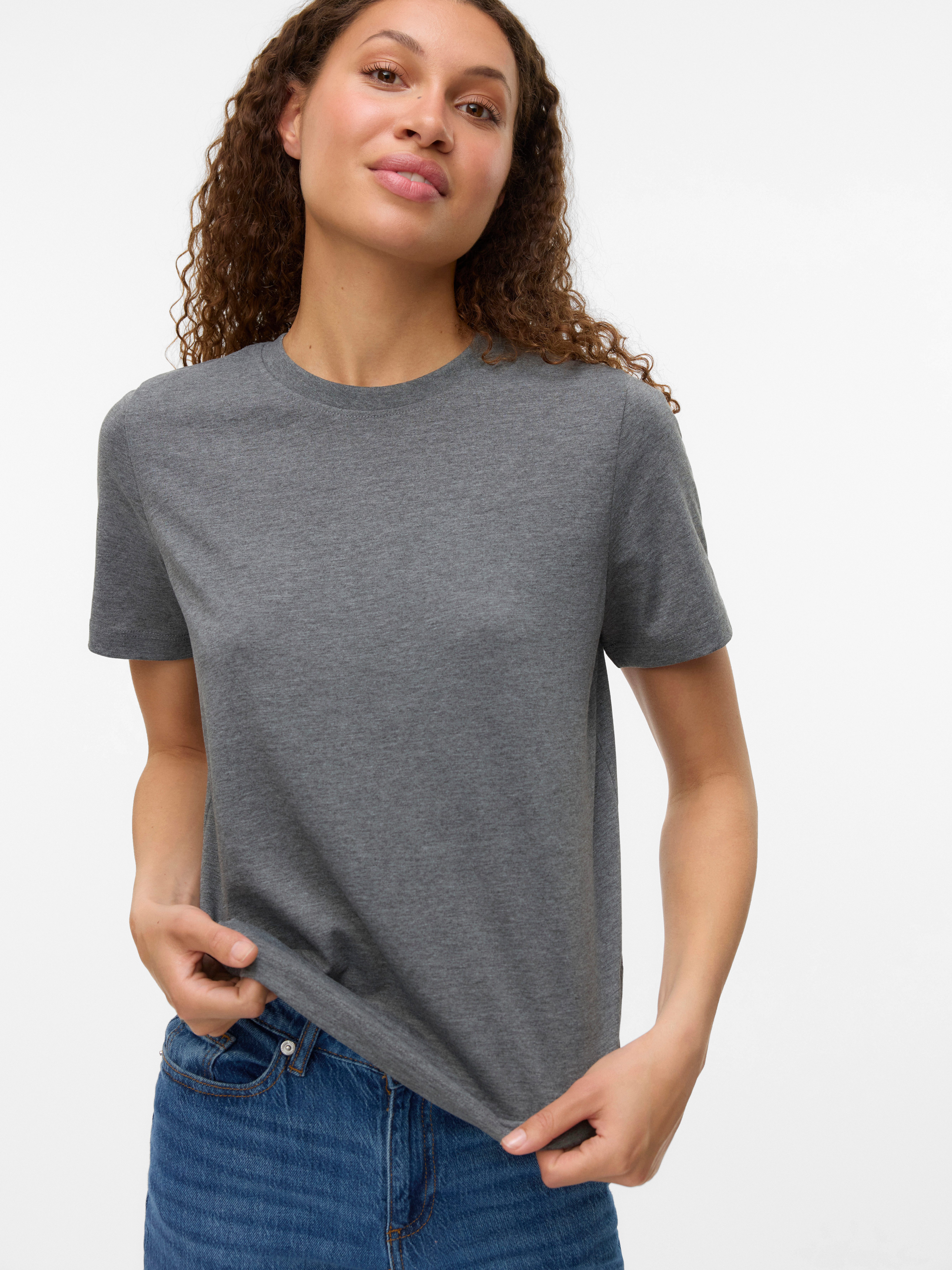 Vero Moda Kurzarmshirt VMPAULINA SS T-SHIRT GA JRS NOOS Baumwolle, regular günstig online kaufen