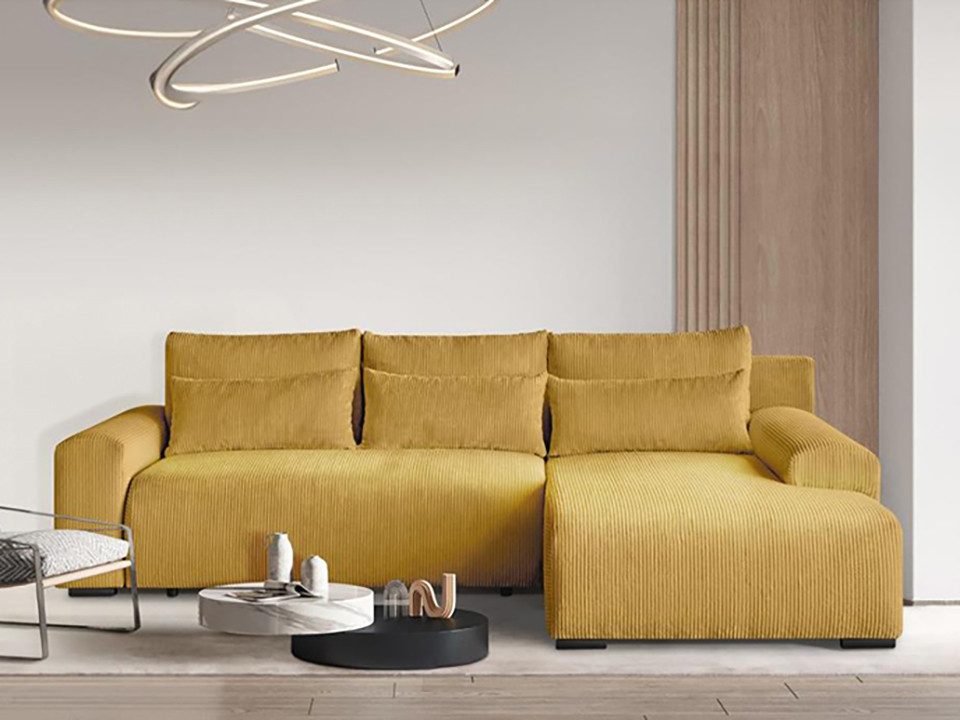 Beautysofa Ecksofa Benny, mit Schlaffunktion, Bettkasten, günstig online kaufen