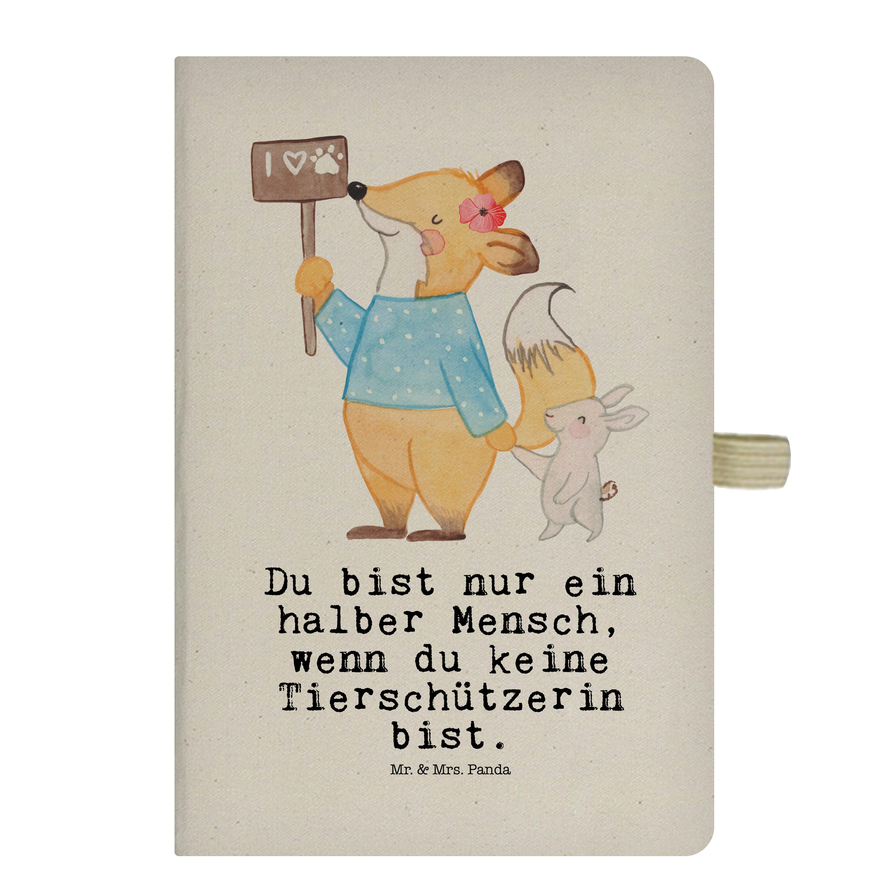 & Notizbuch Panda mit Notizheft, Geschenk, Mr. & - Mr. Transparent Tagebuch - Herz Tierschützerin Panda Mrs. Mrs.