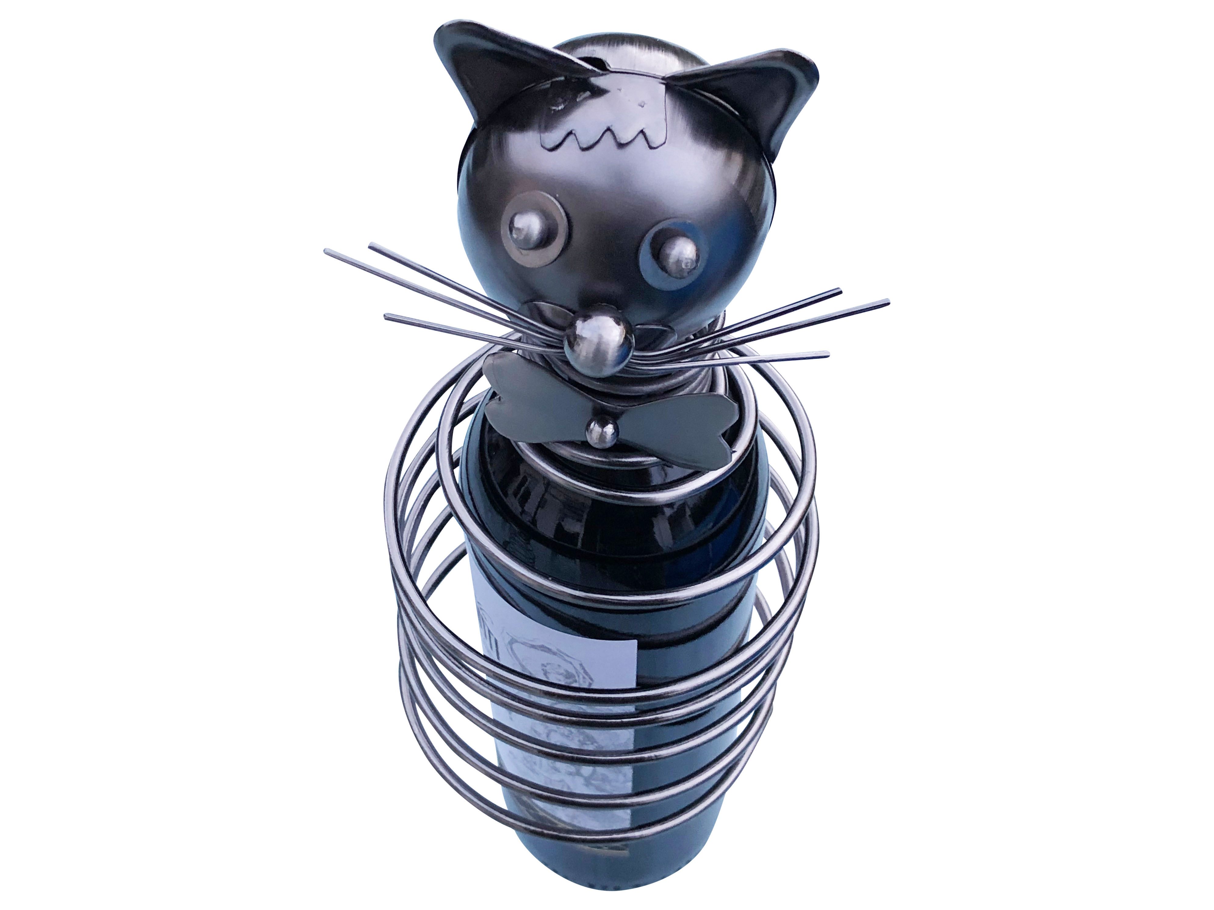 eXODA Weinflaschenhalter Katze aus Metall, (1x günstig online kaufen