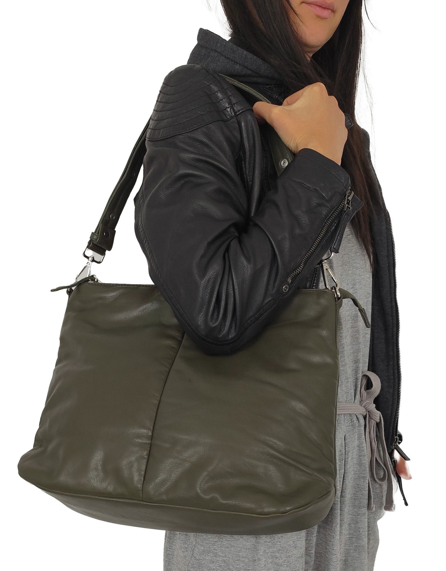 Lederjacken24 Handtasche Dancia, Damen Lederhandtasche Tragetasche günstig online kaufen