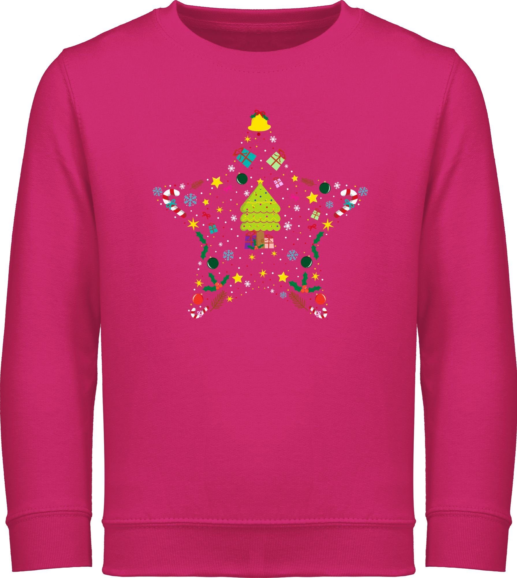 Shirtracer Sweatshirt Weihnachtsstern I Weihnachtsmotiv I Weihnachten Weihnachten Kleidung Kinder