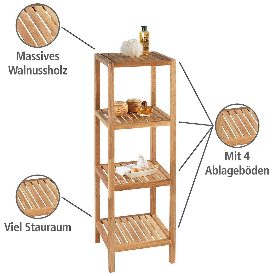 WENKO Regal Ablagen 4 Norway