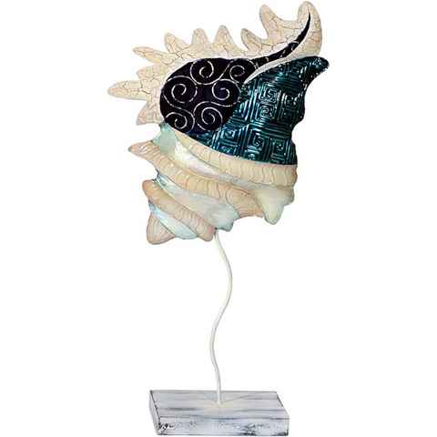 MystiCalls Dekofigur Dekofigur Muschel aus Muschelschalen Maritim Badezimmer Dekoration (1 St), Dekofigur mit Muschelschalen