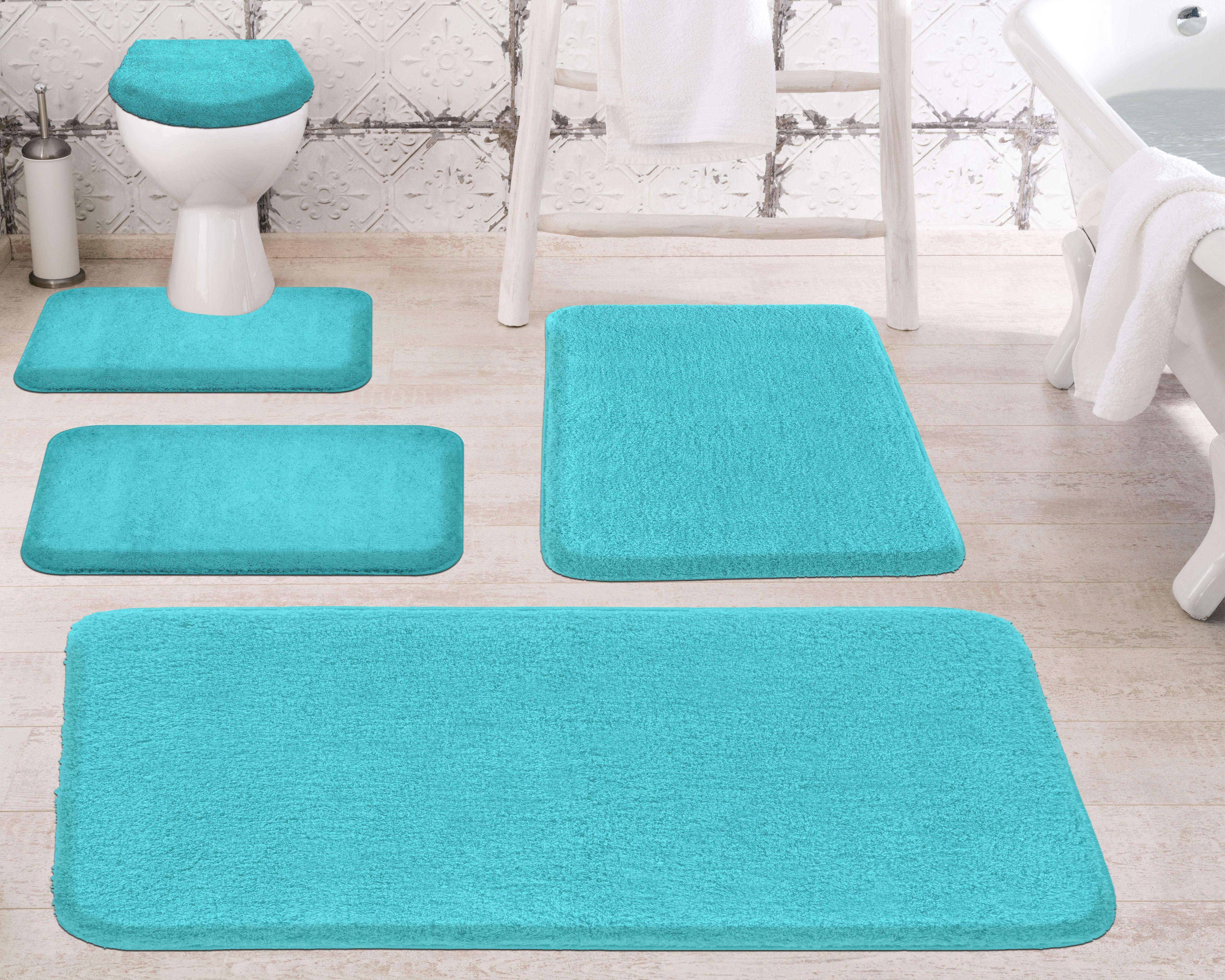 2x Badematte WC rutschfeste waschbare Boden Teppiche Set CJ BCDE