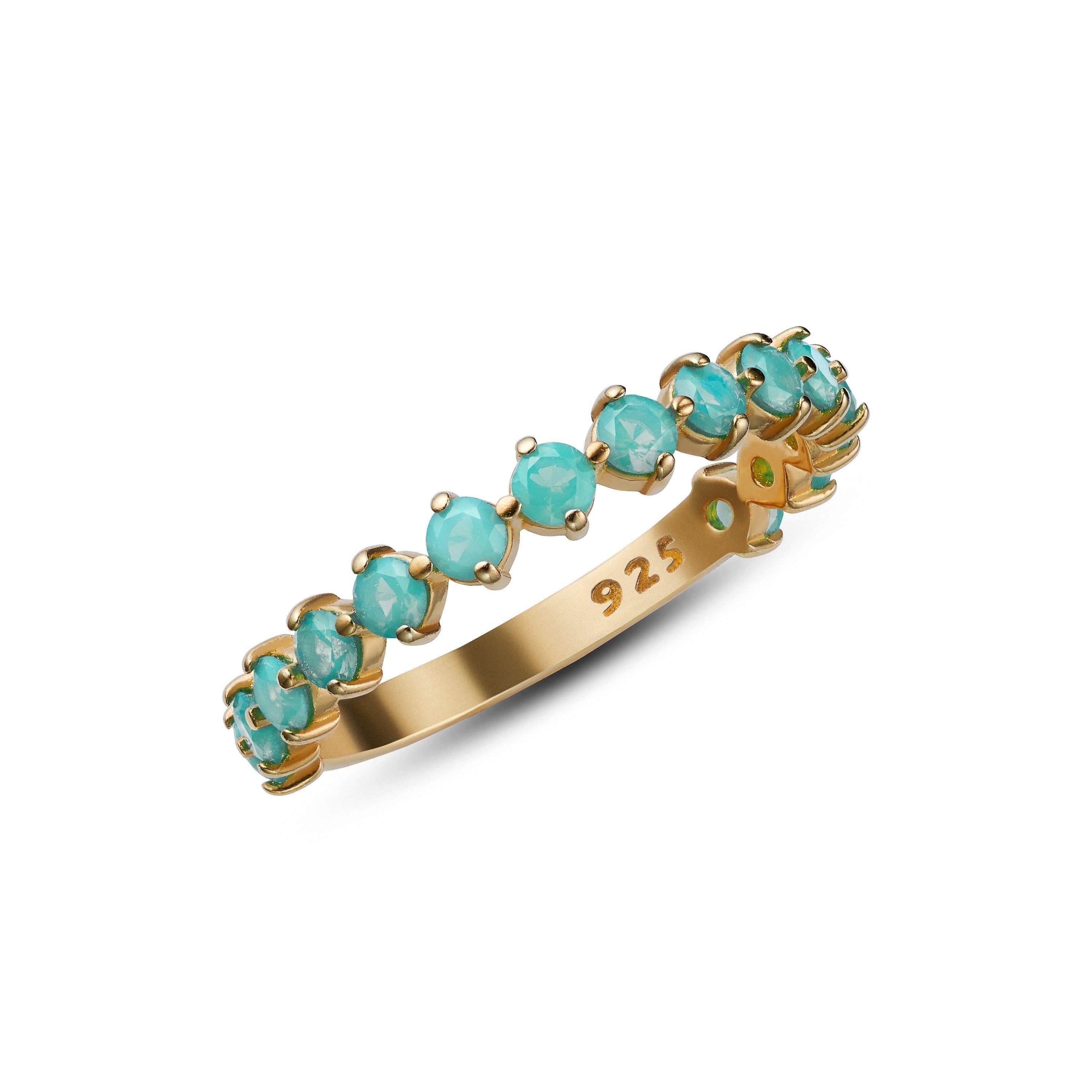 iz-el Fingerring Ring Gold Chalcedon Farbstein günstig online kaufen