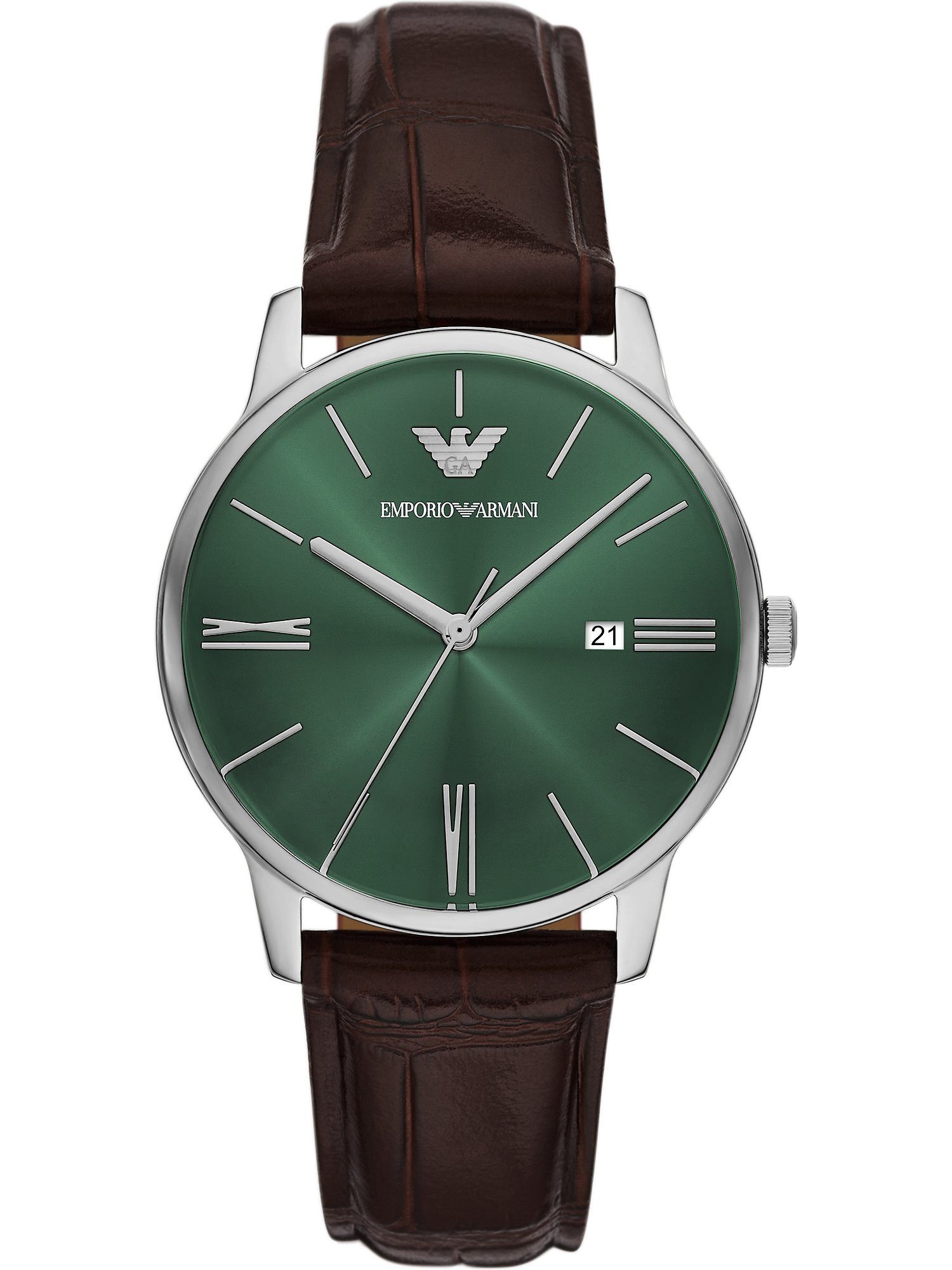 Emporio Armani Quarzuhr Emporio Armani Herren-Uhren Analog Quarz, Klassikuh günstig online kaufen