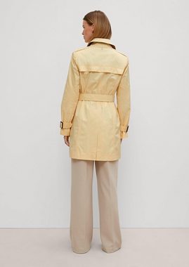 Comma Langmantel Trenchcoat mit Bindegürtel