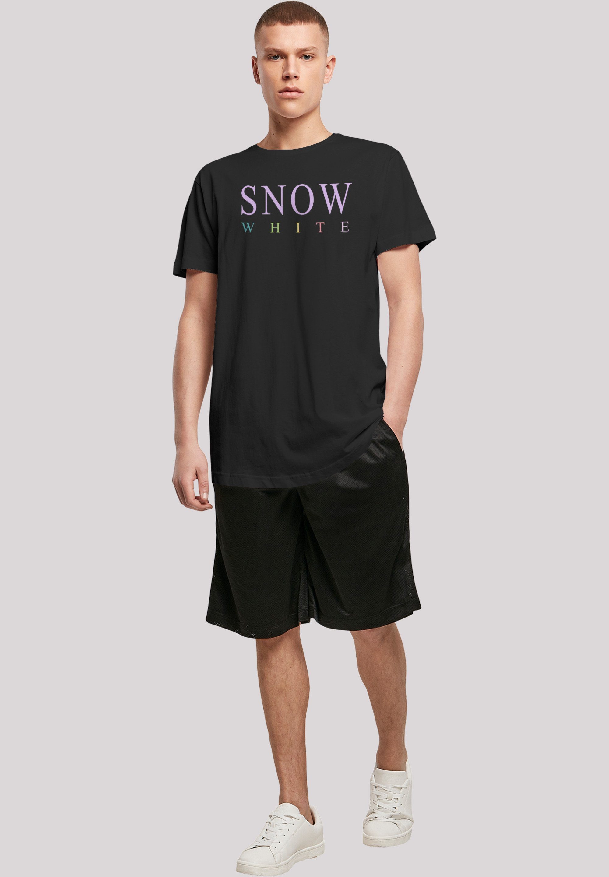 Boys White F4NT4STIC T-Shirt Snow Schneewittchen Disney schwarz Print Graphic